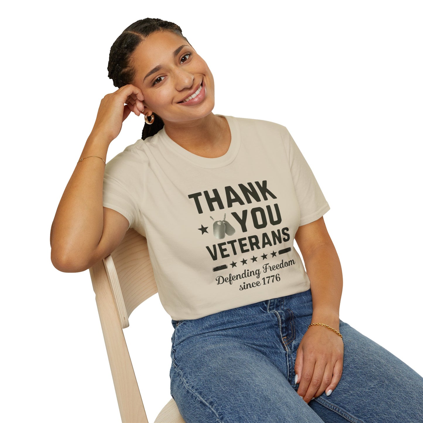 Thank You Veterans, Defending Freedom since 1776 unisex tshirt, 4th of july tee, patriotic tshirt, honor your local vet shirt