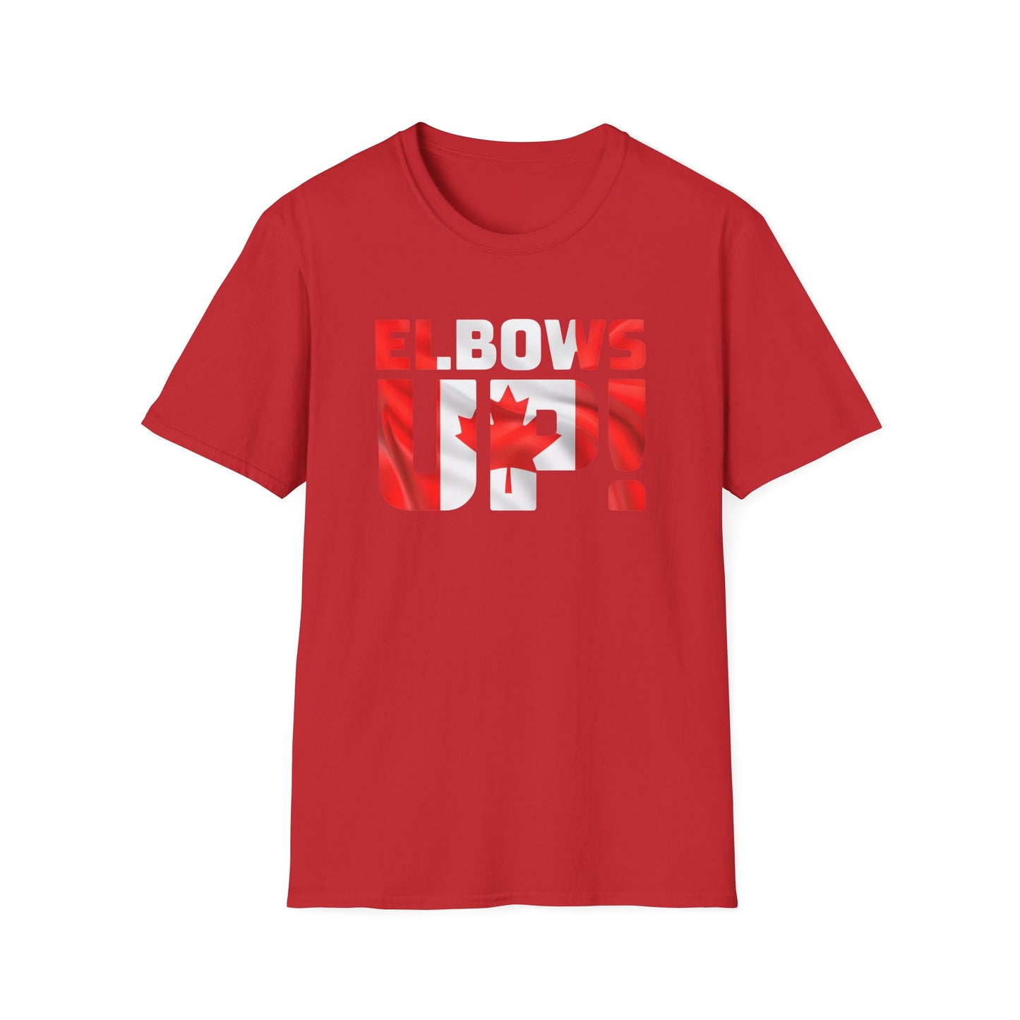 Canadian Pride Elbows Up T-Shirt, Unisex Tee, Fun Canada Day Apparel, Gift for Canada Lovers, Comfortable Travel Shirt