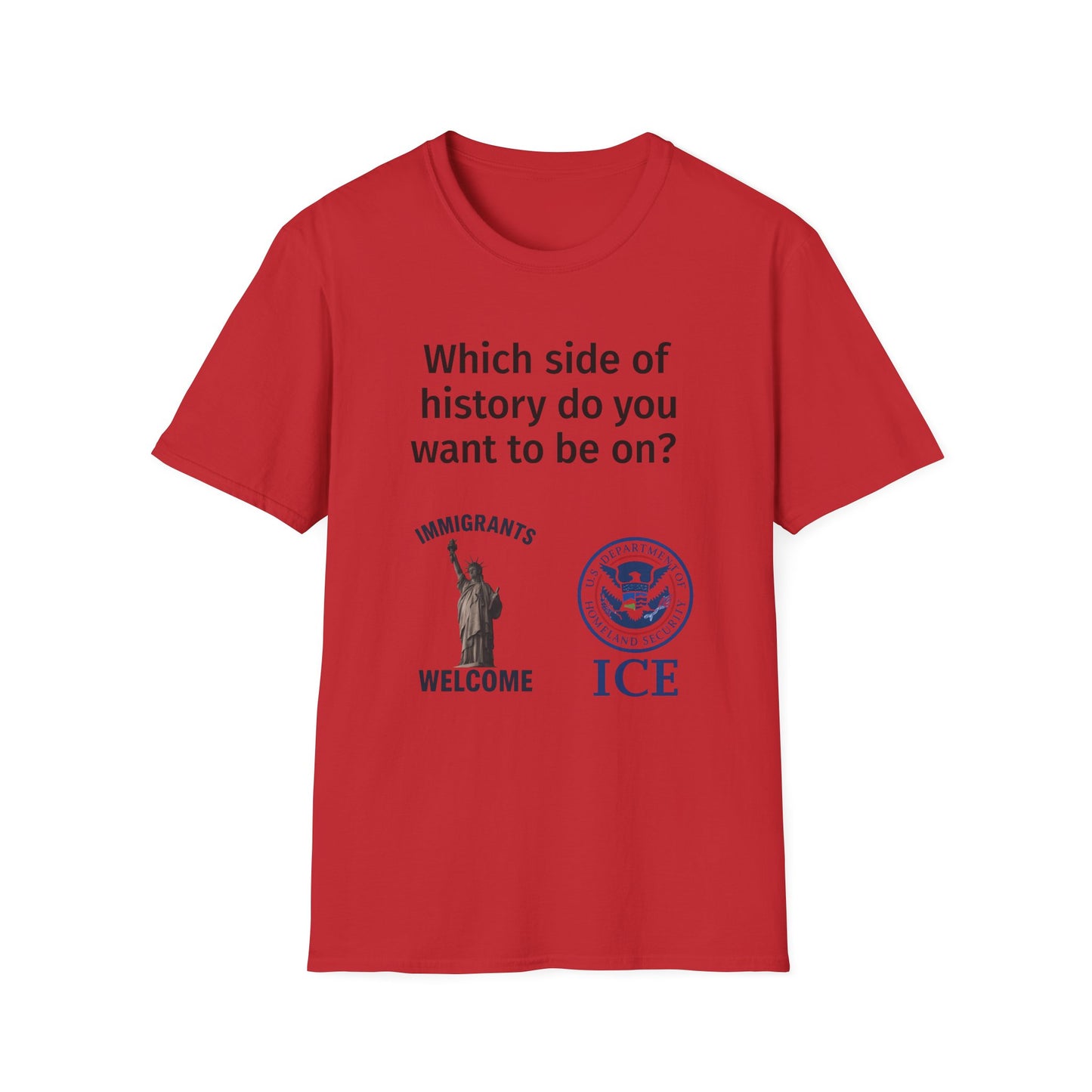 Which Side of History Do You Want to Be On? | Unisex Equal Rights Protest T-Shirt | Multicolored Fist Graphic Tee | Social Justice Shirt