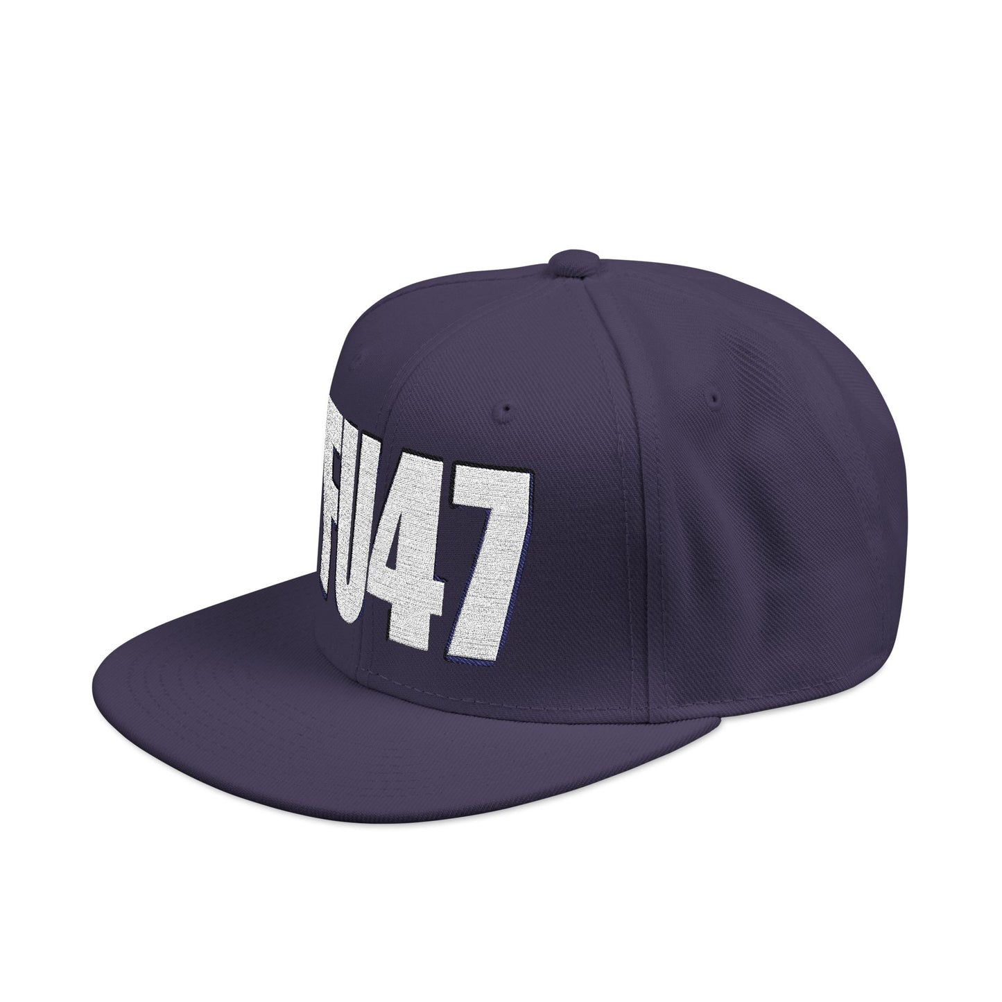 FU47 Snapback Cap, Trendy Embroidered Hat for Casual Style, Perfect for Gifting, Cool Streetwear Accessory, Unisex Cap