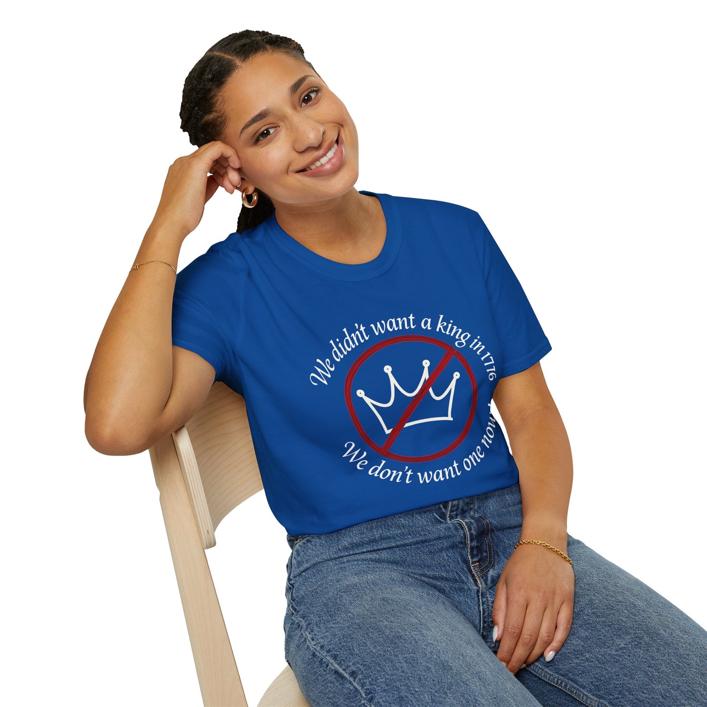 No Kings in 1776 unisex t-shirt, no kings political tee, anti king tee, unisex fit, protest t-shirt, everyday patriot t-shirt