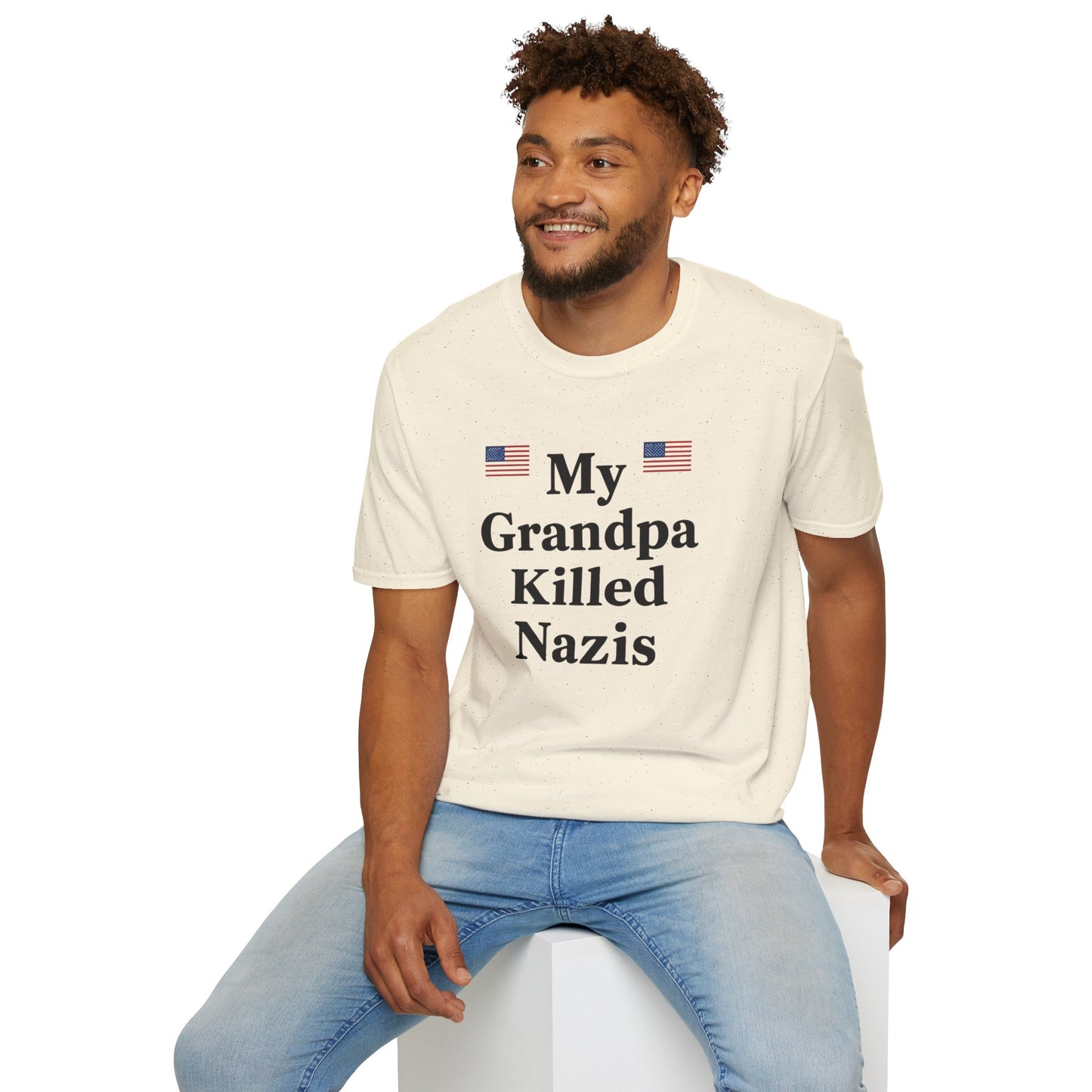 Patriotic T-Shirt - My Grandpa Killed Nazis, History Shirt, Military Pride Tee, Veteran Gift, USA Apparel