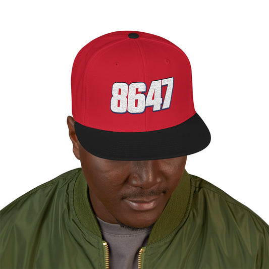 Embroidered 8647 Snapback Cap | Stylish Streetwear Hat | Perfect Gift for Him, Customizable Vintage Hat, Casual Fashion