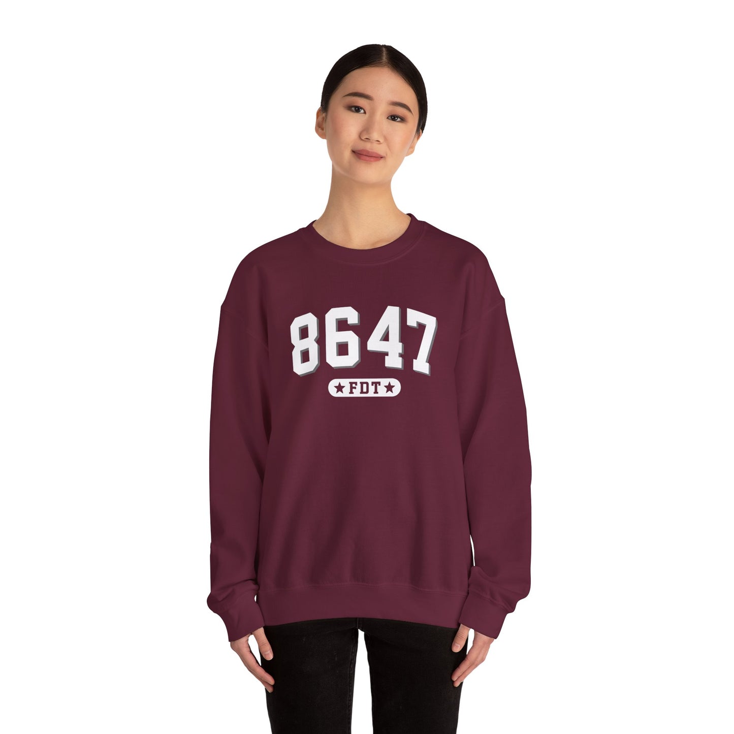 8647 FDT unisex Crewneck Sweatshirt, Stand with FDT Sweatshirt, No Trump Crewneck, Anti-Fascism Sweatshirt, unisex crewneck sweatshirt