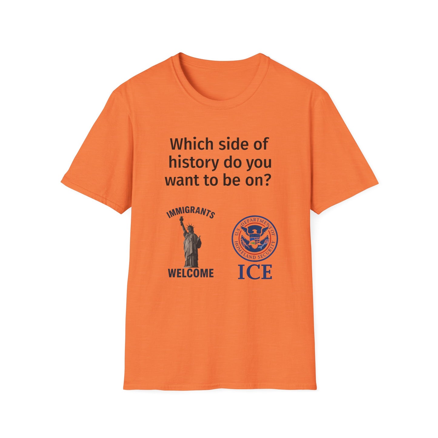 Which Side of History Do You Want to Be On? | Unisex Equal Rights Protest T-Shirt | Multicolored Fist Graphic Tee | Social Justice Shirt