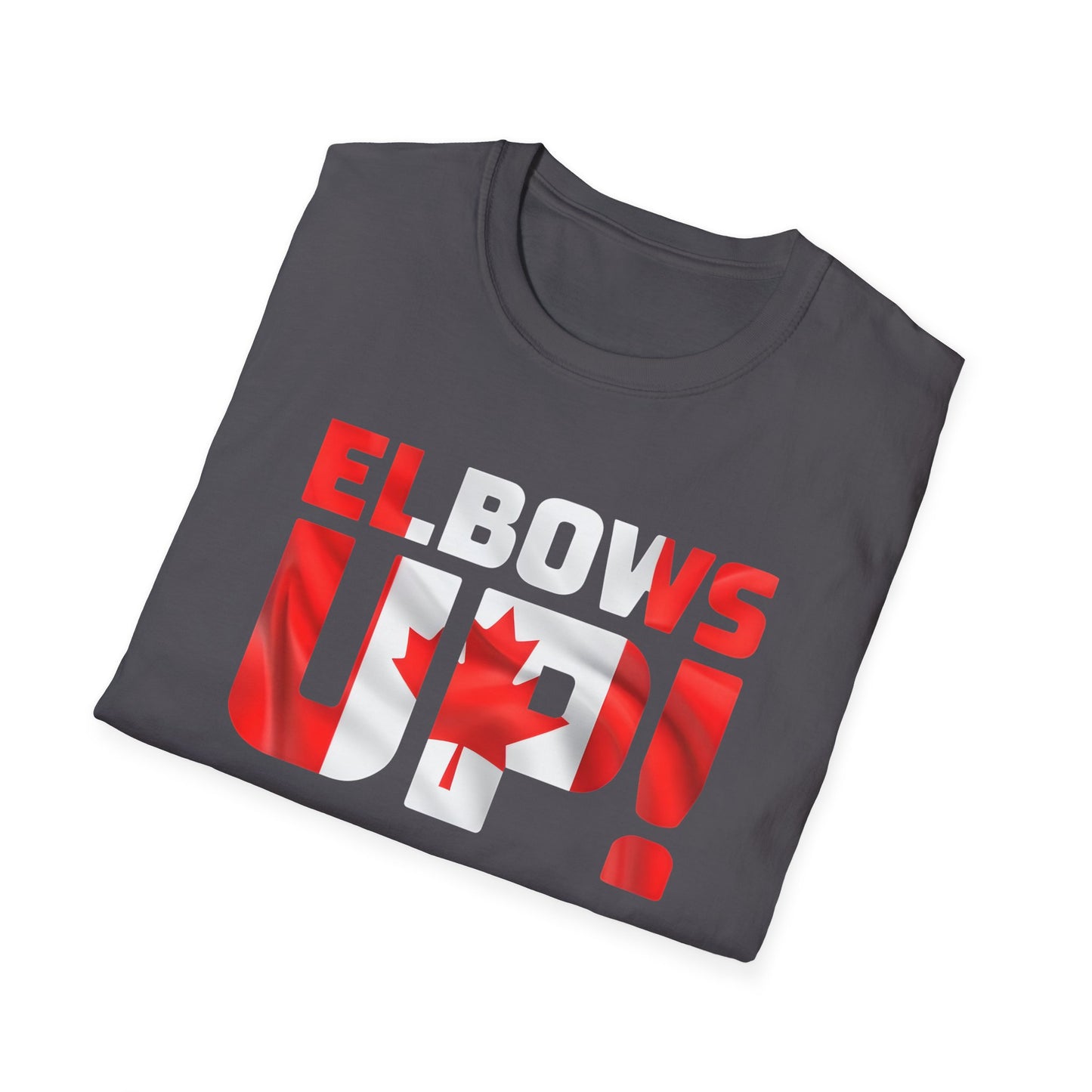 Canadian Pride Elbows Up T-Shirt, Unisex Tee, Fun Canada Day Apparel, Gift for Canada Lovers, Comfortable Travel Shirt