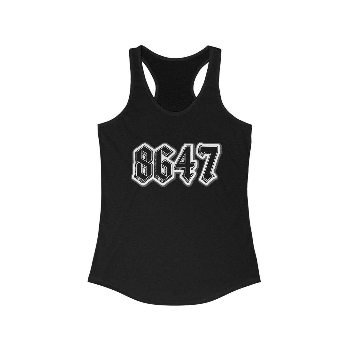 8647 Trendy Racerback Tank Top | Casual Summer Wear, Athletic Apparel, Workout Gear, Gift for Her, Fitness Top