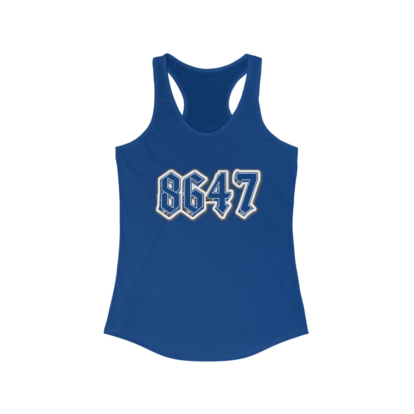 8647 Trendy Racerback Tank Top | Casual Summer Wear, Athletic Apparel, Workout Gear, Gift for Her, Fitness Top