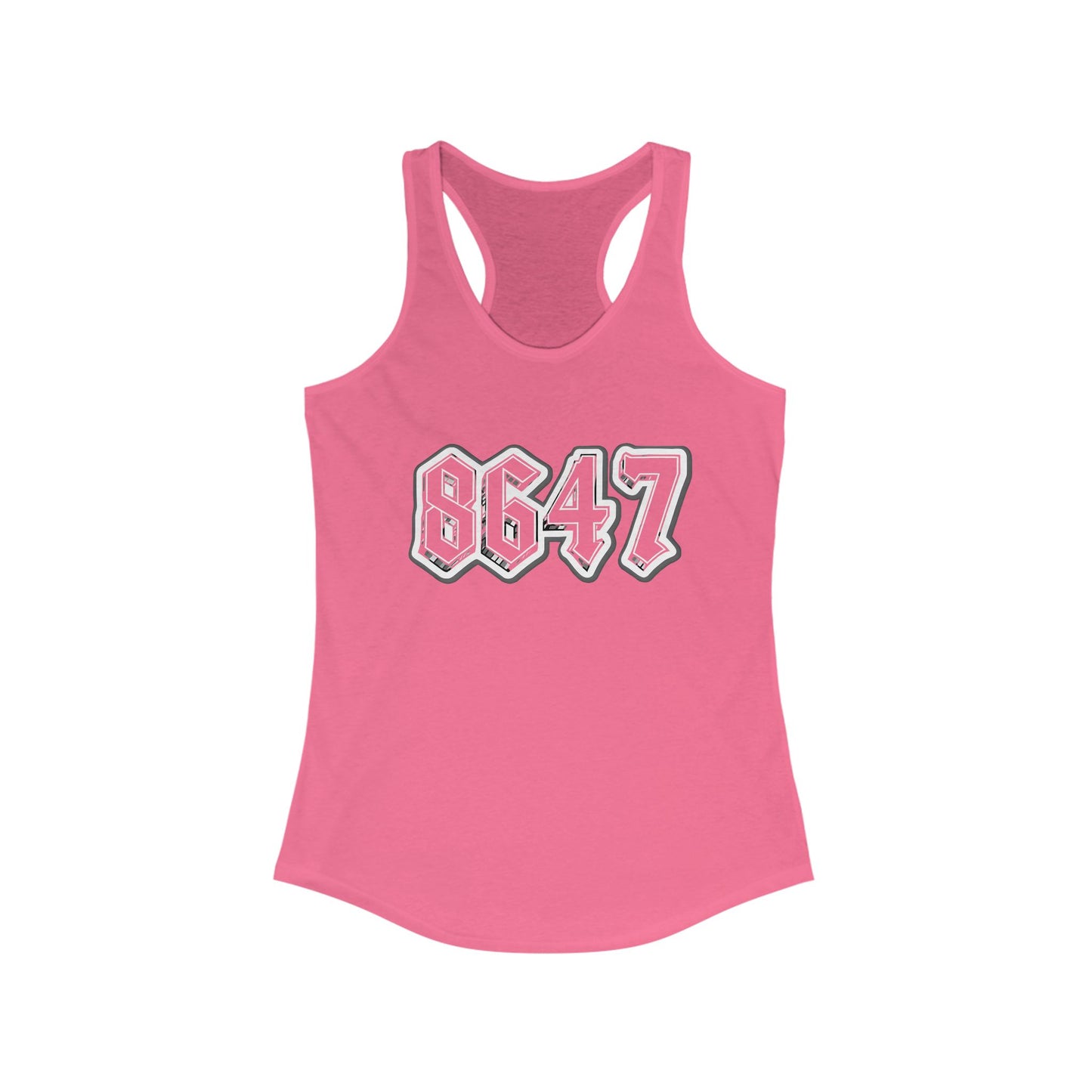 8647 Trendy Racerback Tank Top | Casual Summer Wear, Athletic Apparel, Workout Gear, Gift for Her, Fitness Top