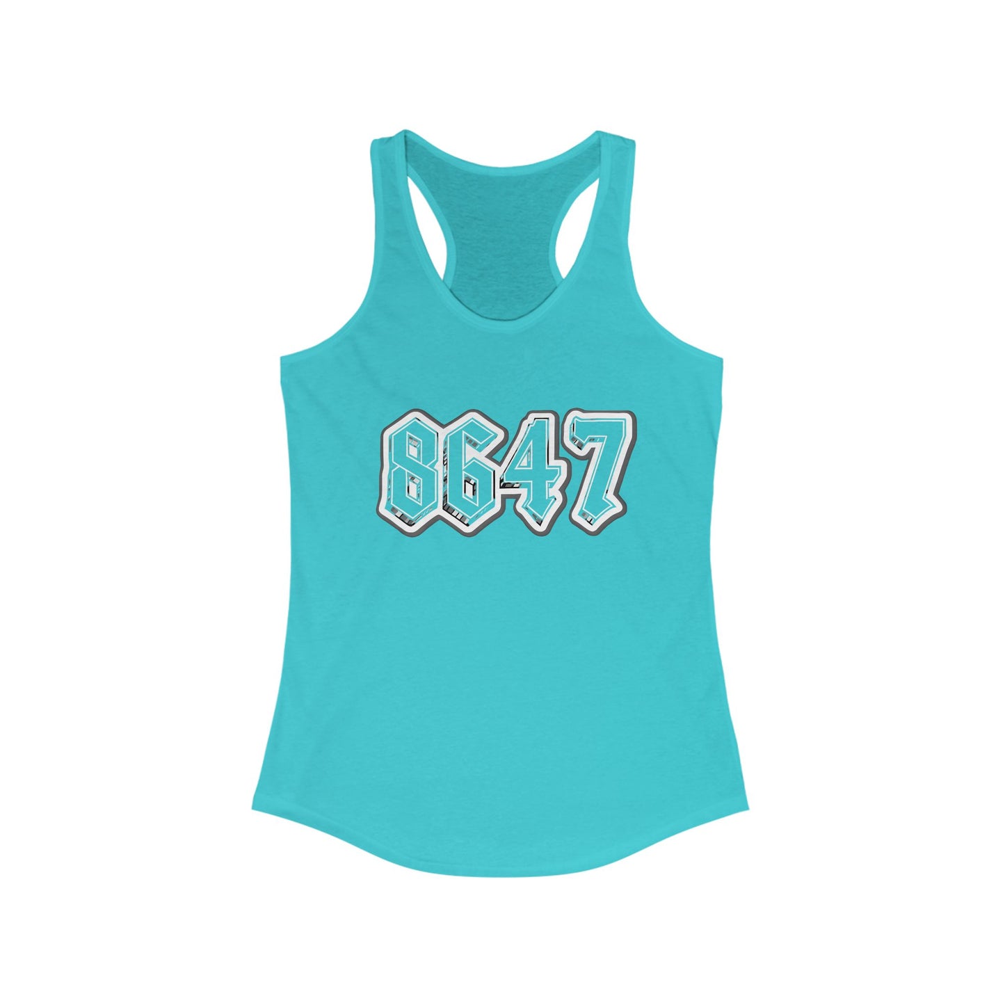 8647 Trendy Racerback Tank Top | Casual Summer Wear, Athletic Apparel, Workout Gear, Gift for Her, Fitness Top