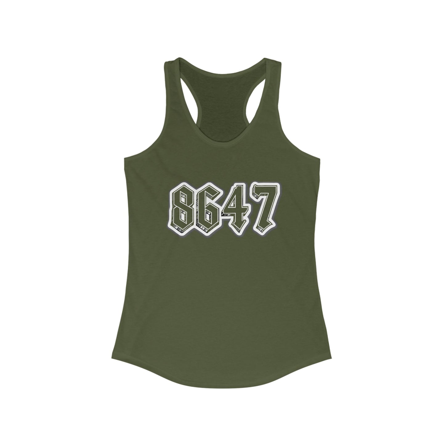 8647 Trendy Racerback Tank Top | Casual Summer Wear, Athletic Apparel, Workout Gear, Gift for Her, Fitness Top