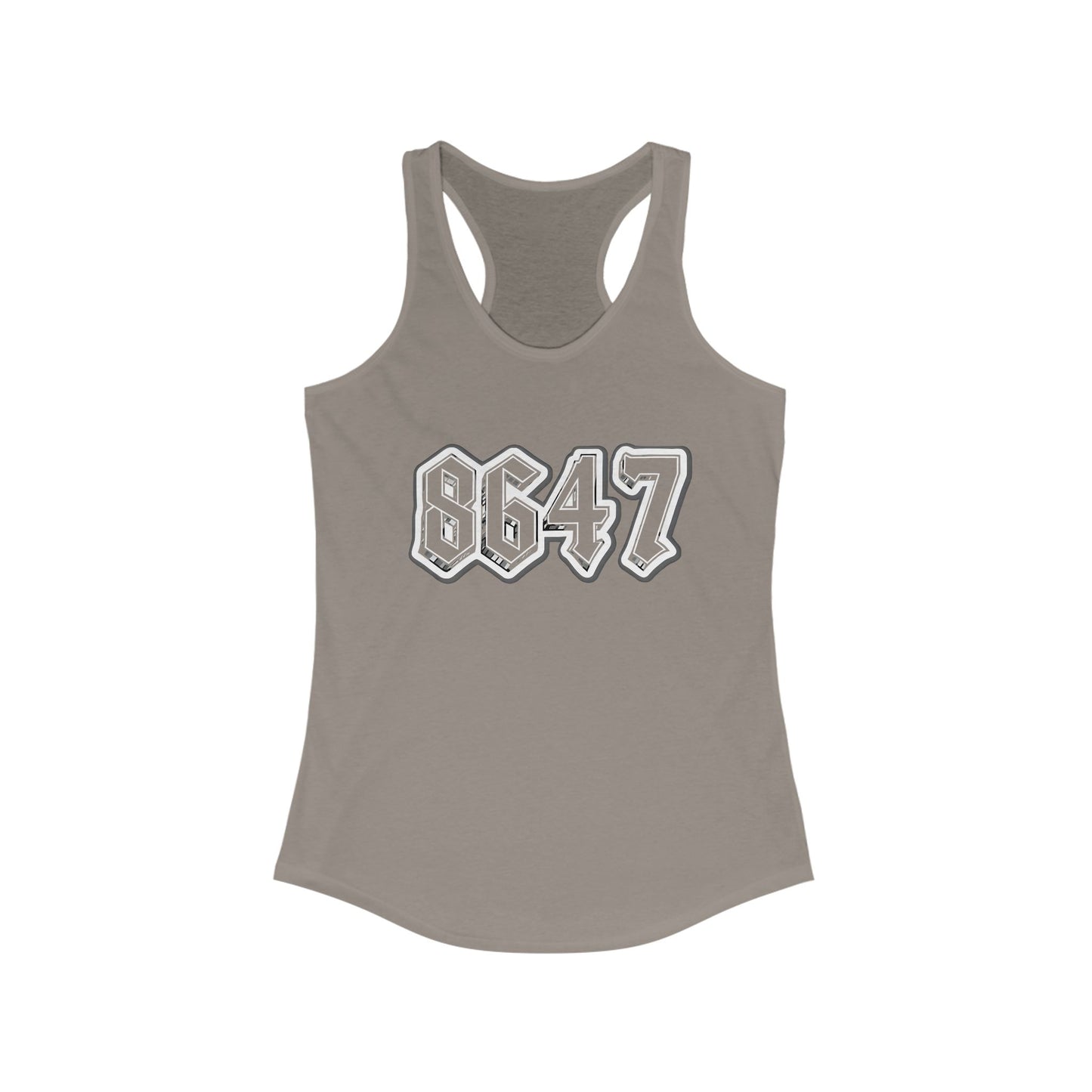 8647 Trendy Racerback Tank Top | Casual Summer Wear, Athletic Apparel, Workout Gear, Gift for Her, Fitness Top