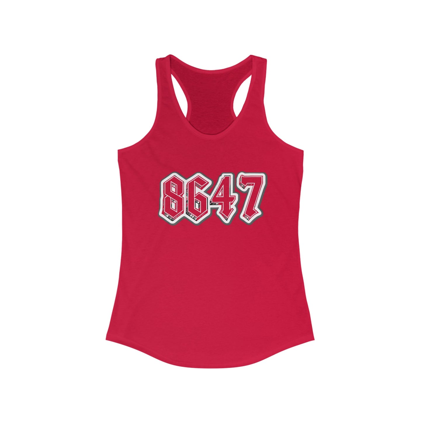 8647 Trendy Racerback Tank Top | Casual Summer Wear, Athletic Apparel, Workout Gear, Gift for Her, Fitness Top