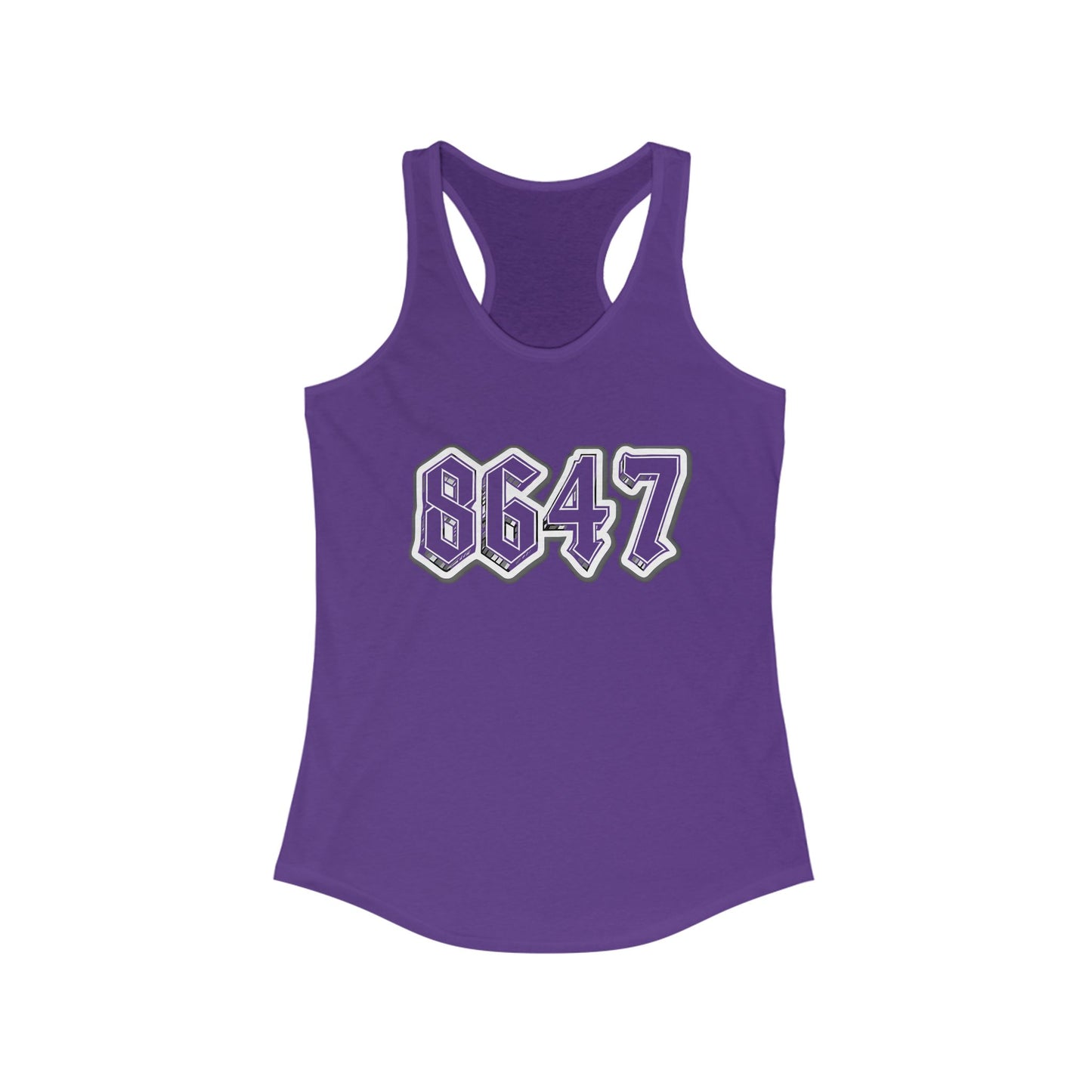 8647 Trendy Racerback Tank Top | Casual Summer Wear, Athletic Apparel, Workout Gear, Gift for Her, Fitness Top