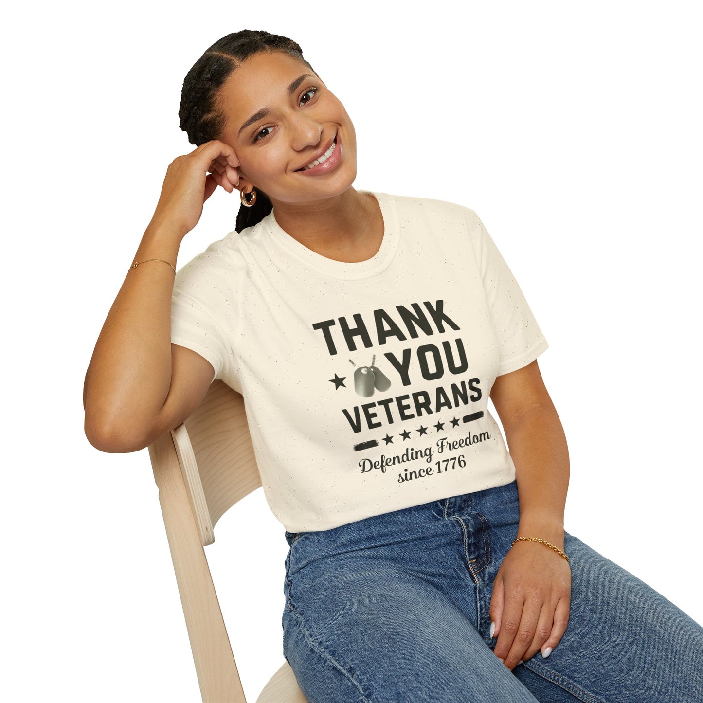 Thank You Veterans, Defending Freedom since 1776 unisex tshirt, 4th of july tee, patriotic tshirt, honor your local vet shirt