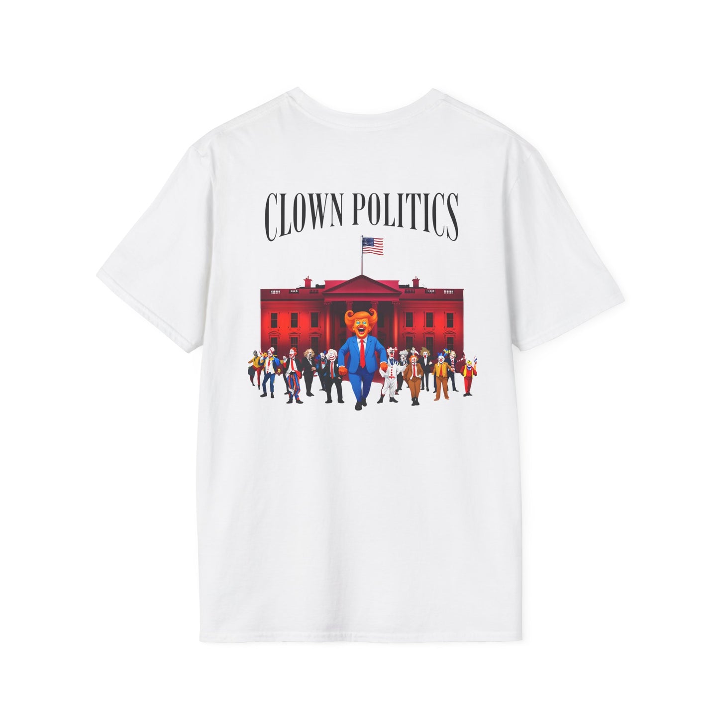 Clown Politics Graphic Tee, Statement Shirt for Activism, Funny Political T-Shirt, Gift for Protesters, Casual, antitrump tee