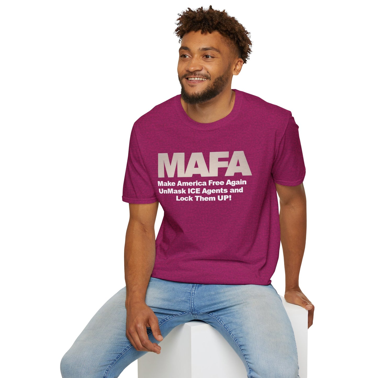 MAFA - Make America Free Again, Unmask ICE Agents and Lock them Up!! unisex t-shirt, Political Protest shirt, Anti ICE tee