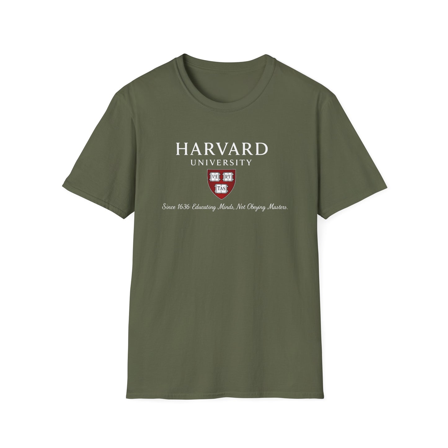 Harvard University - Since 1636: unisex t-shirt, antigovernment shirt, no masters tee, hands off universities t-shirt, law shirt