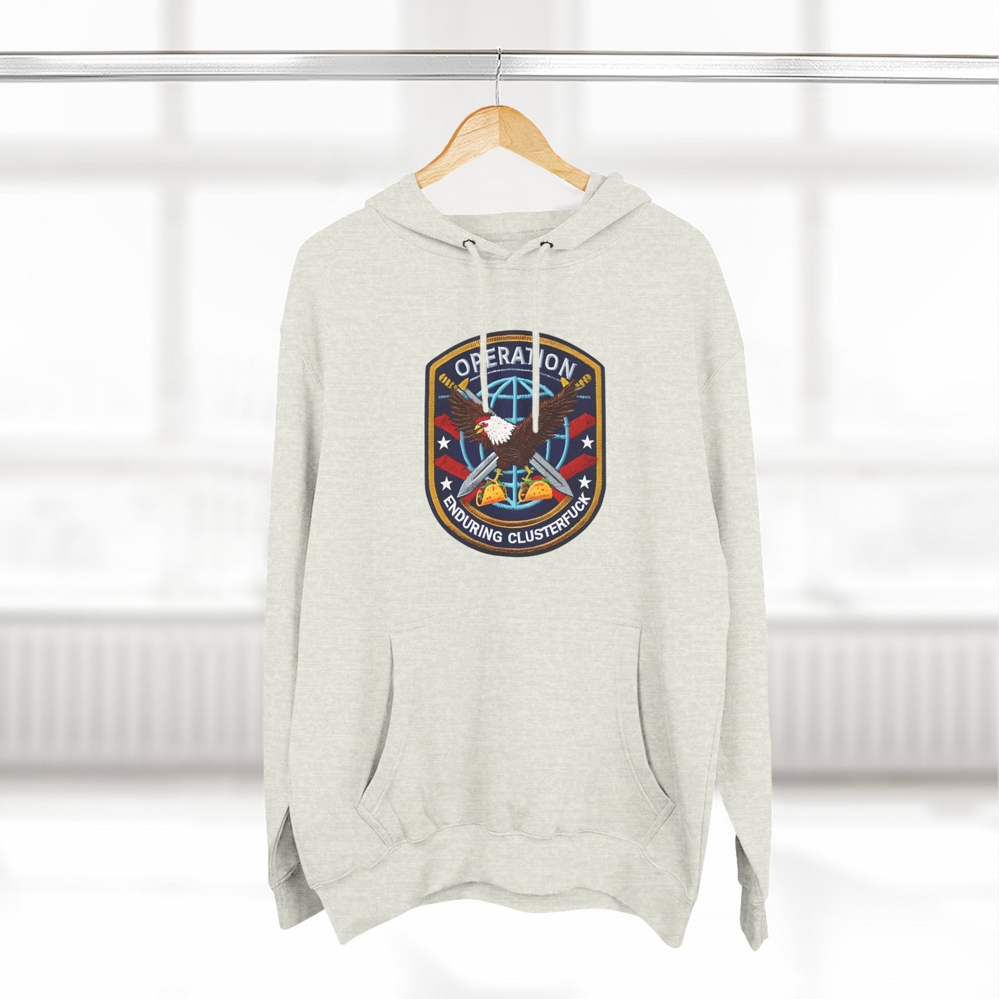 Operation Enduring Clusterfuck Fleece Hoodie, Funny Political Fleece Hoodie, Trendy and Cozy Sweatshirt