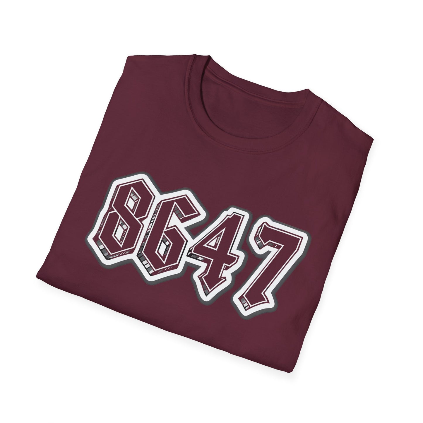 8647 Trendy Unisex T-Shirt with Bold Graphic 8647, Casual Streetwear, Gift for Him or Her, Everyday Wear, Comfortable Tee