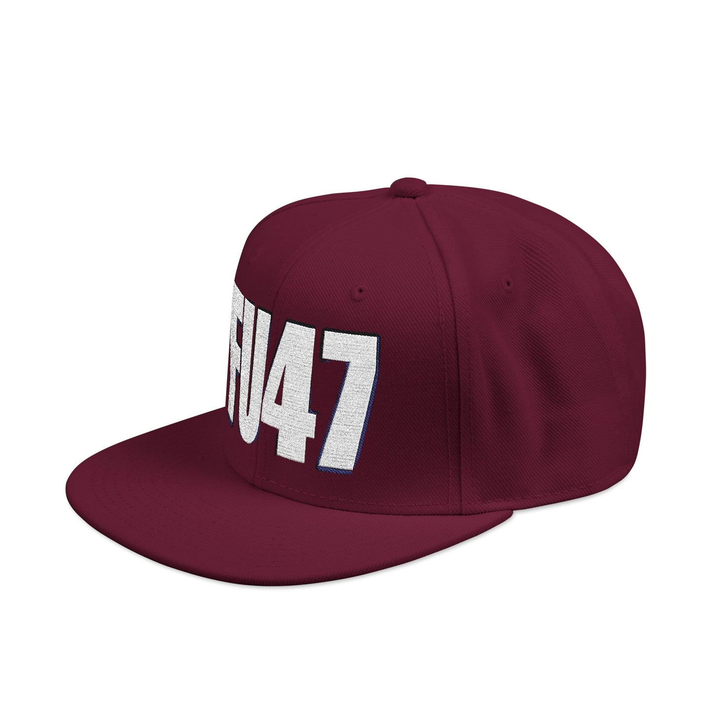 FU47 Snapback Cap, Trendy Embroidered Hat for Casual Style, Perfect for Gifting, Cool Streetwear Accessory, Unisex Cap