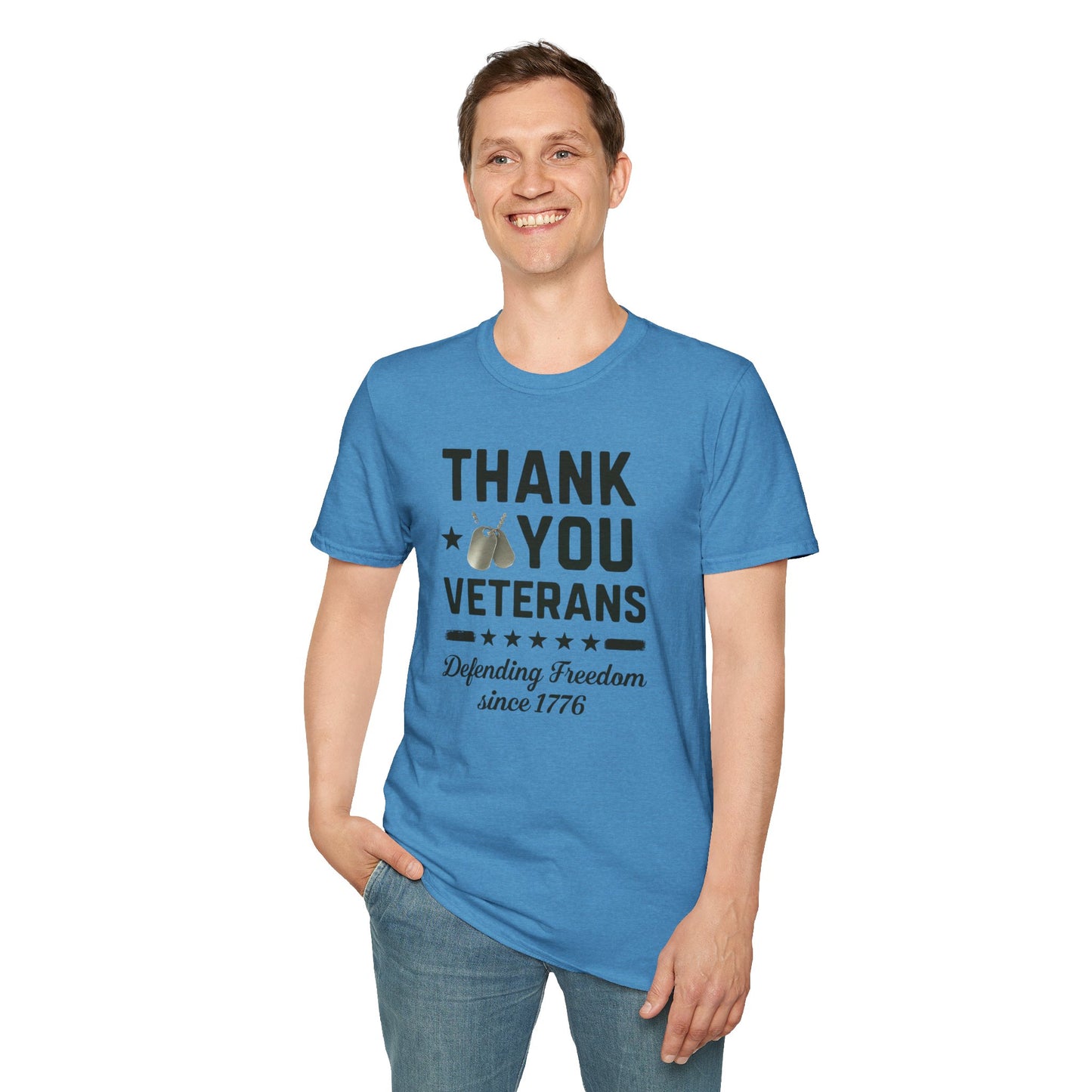 Thank You Veterans, Defending Freedom since 1776 unisex tshirt, 4th of july tee, patriotic tshirt, honor your local vet shirt