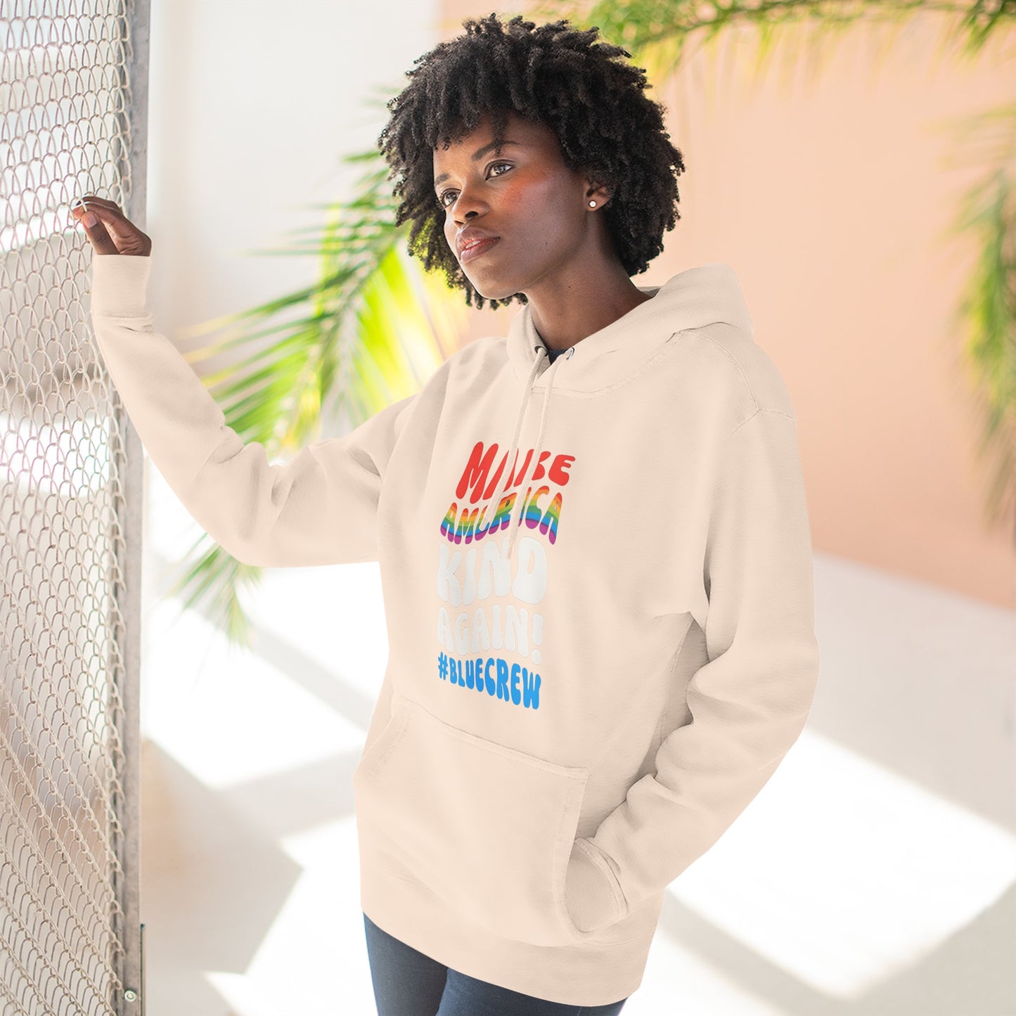 Make America Kind Again #BlueCrew Fleece Hoodie, Unisex #BlueCrew Hoodie, #BlueCrew Gear