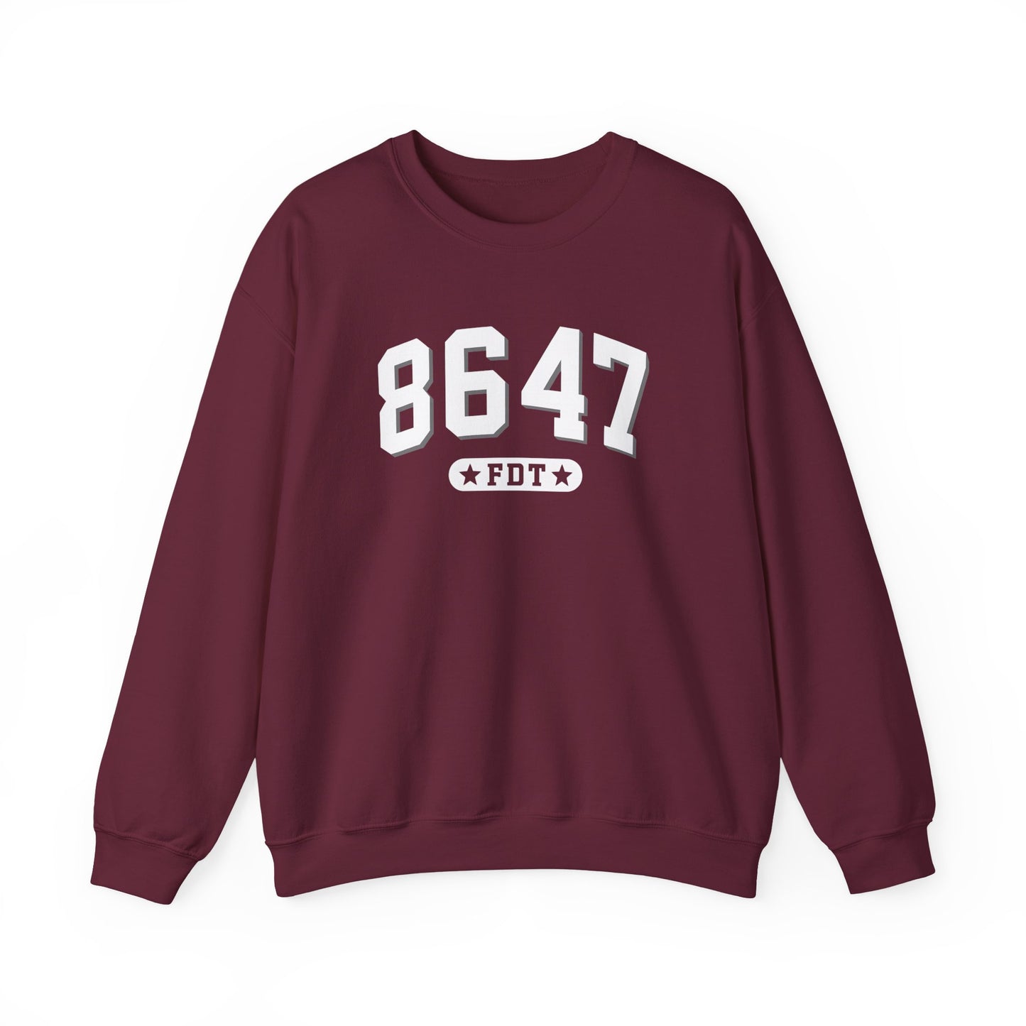 8647 FDT unisex Crewneck Sweatshirt, Stand with FDT Sweatshirt, No Trump Crewneck, Anti-Fascism Sweatshirt, unisex crewneck sweatshirt