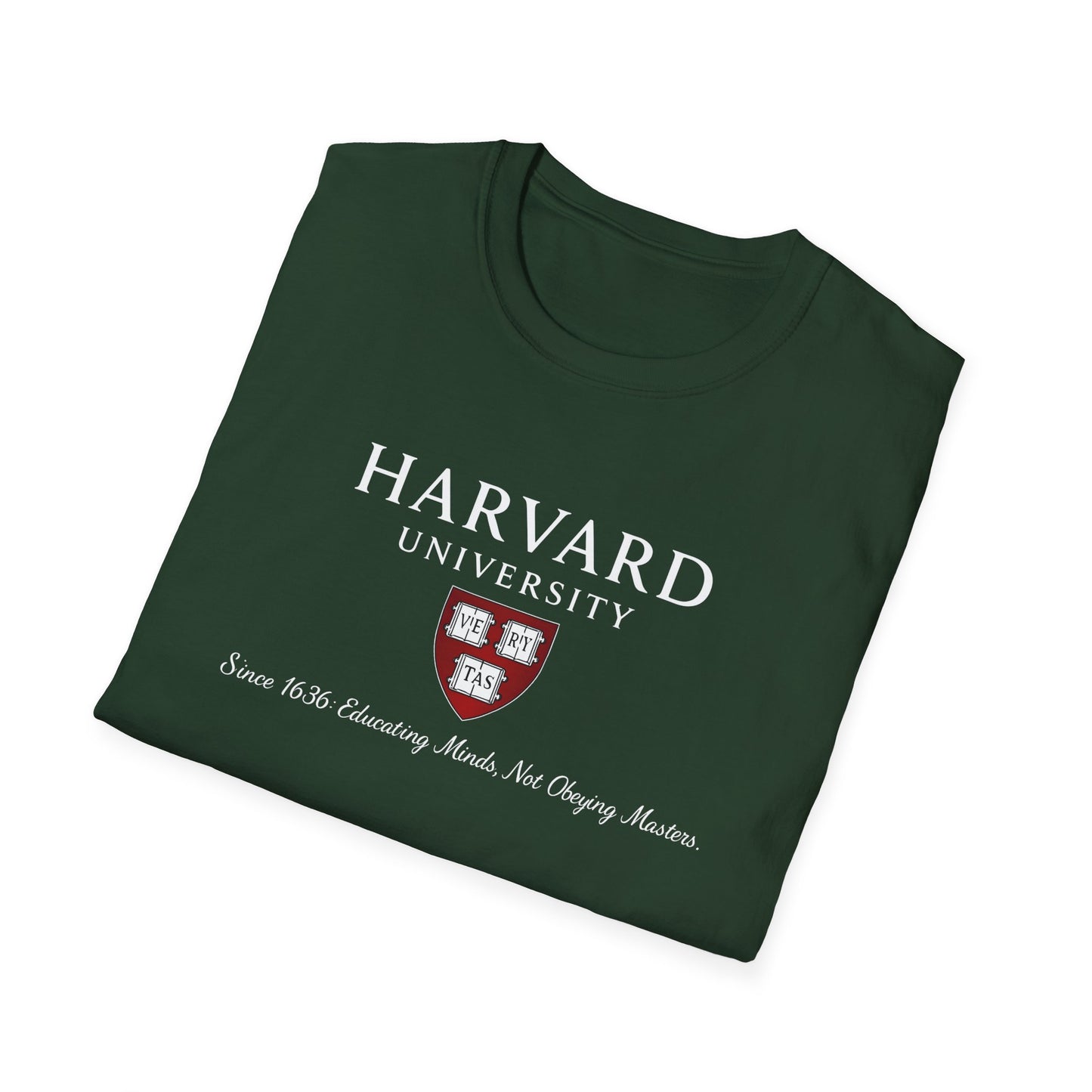 Harvard University - Since 1636: unisex t-shirt, antigovernment shirt, no masters tee, hands off universities t-shirt, law shirt