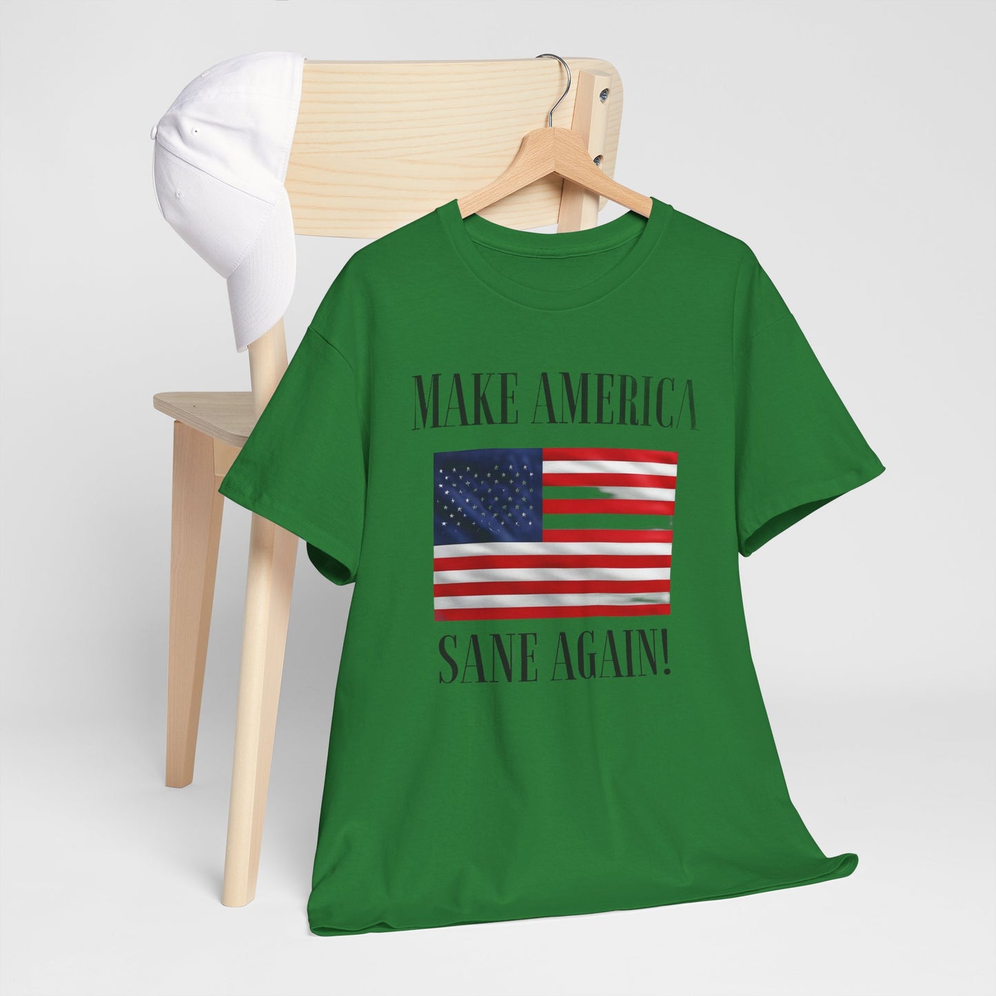 Make America Sane Again! T-Shirt, Unisex Graphic T-Shirt, Political Statement Tee, Anti Fascism, Anti MAGA