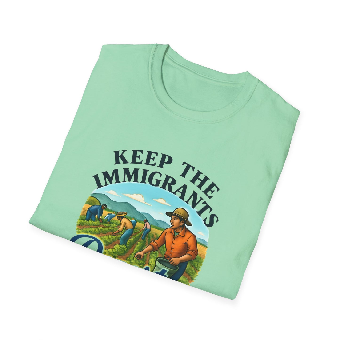 Keep the Immigrants, Deport the Racists -unisex anytime tee,  Casual Wear, Statement Piece, Gift for, Stand with immigrants, anti racists tee