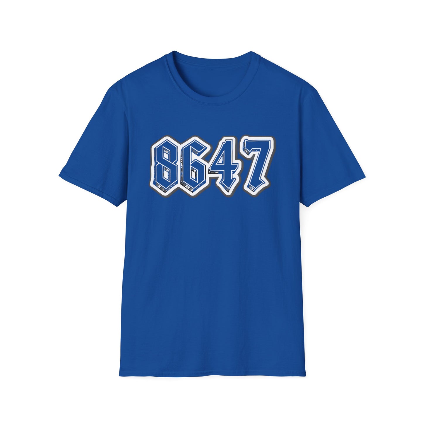 8647 Trendy Unisex T-Shirt with Bold Graphic 8647, Casual Streetwear, Gift for Him or Her, Everyday Wear, Comfortable Tee