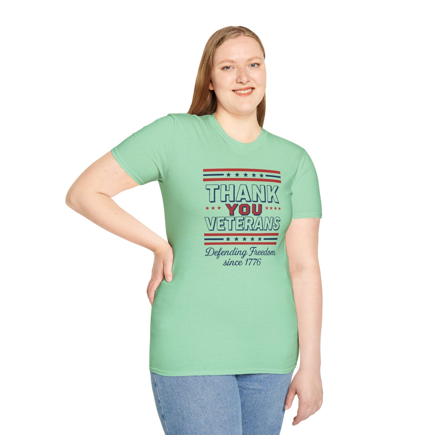 Thank You Veterans Defending Freedom since 1776 unisex tshirt, patriotic tshirt, 4th of July shirt honoring veterans, pro vet
