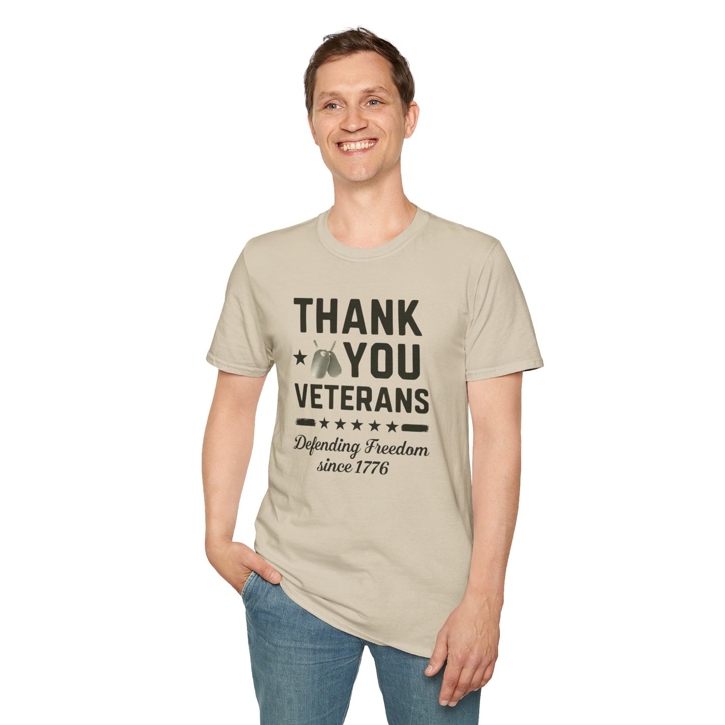Thank You Veterans, Defending Freedom since 1776 unisex tshirt, 4th of july tee, patriotic tshirt, honor your local vet shirt