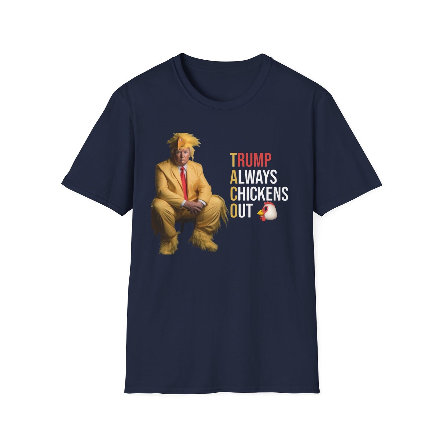 Trump Chicken Out Unisex T-Shirt, Funny Political Tee, Gift for Friends, Election Humor, Casual Wear
