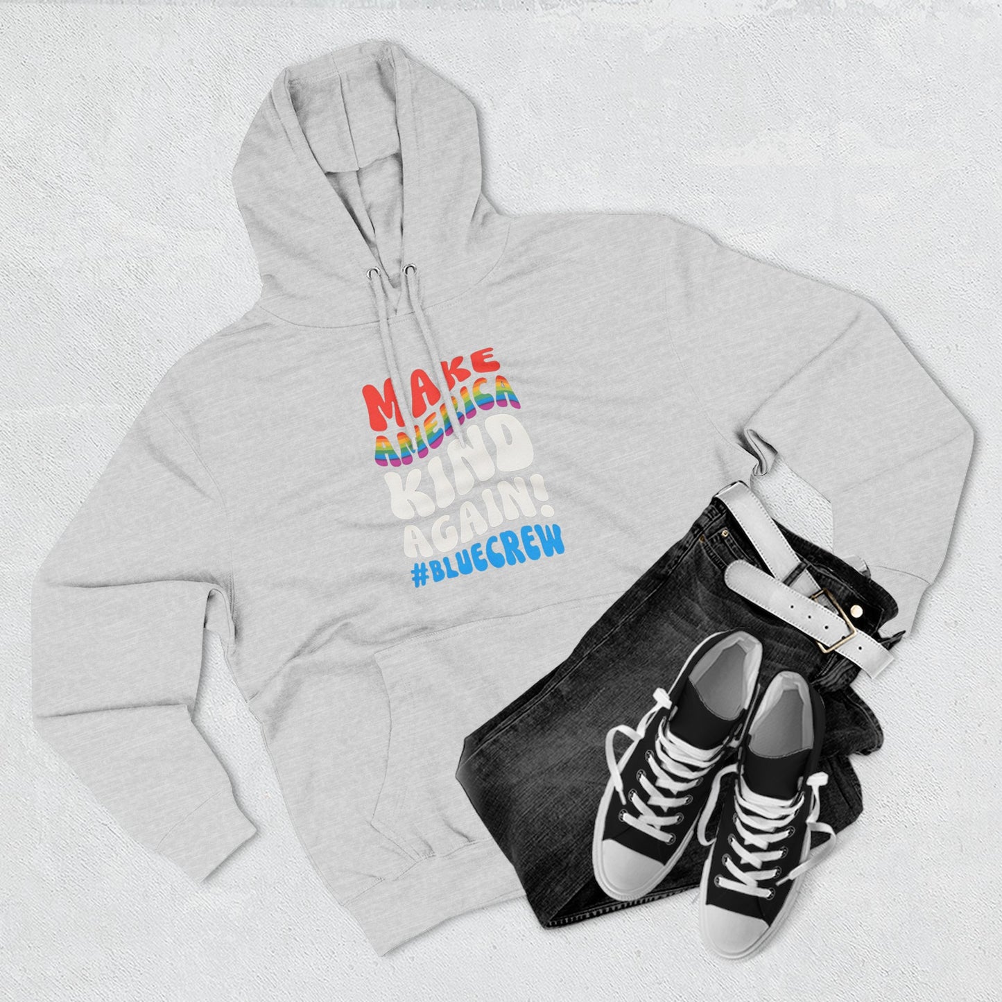 Make America Kind Again #BlueCrew Fleece Hoodie, Unisex #BlueCrew Hoodie, #BlueCrew Gear
