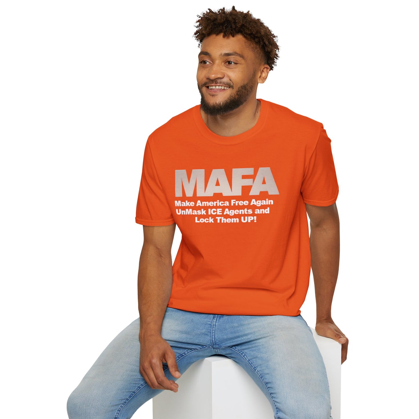 MAFA - Make America Free Again, Unmask ICE Agents and Lock them Up!! unisex t-shirt, Political Protest shirt, Anti ICE tee