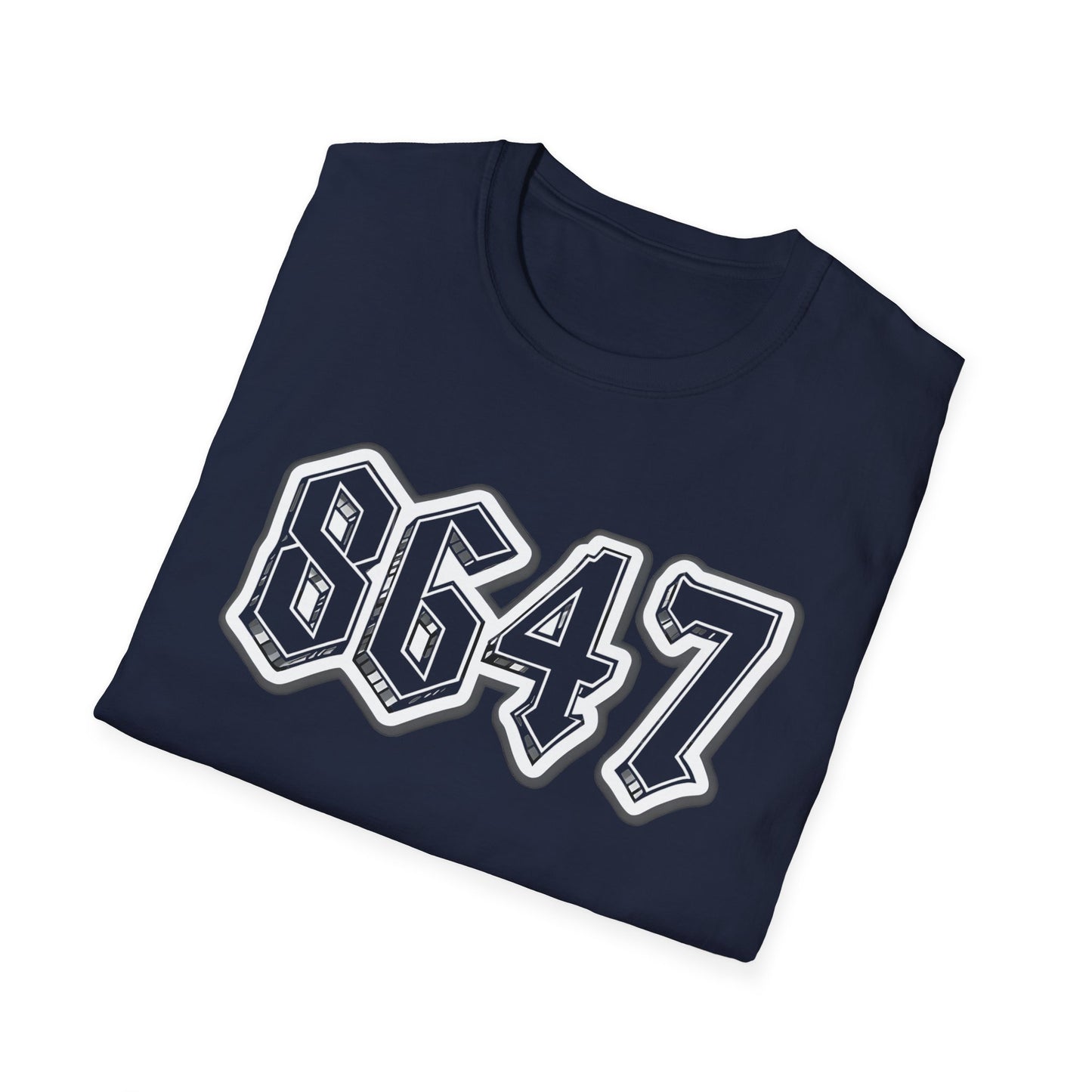 8647 Trendy Unisex T-Shirt with Bold Graphic 8647, Casual Streetwear, Gift for Him or Her, Everyday Wear, Comfortable Tee