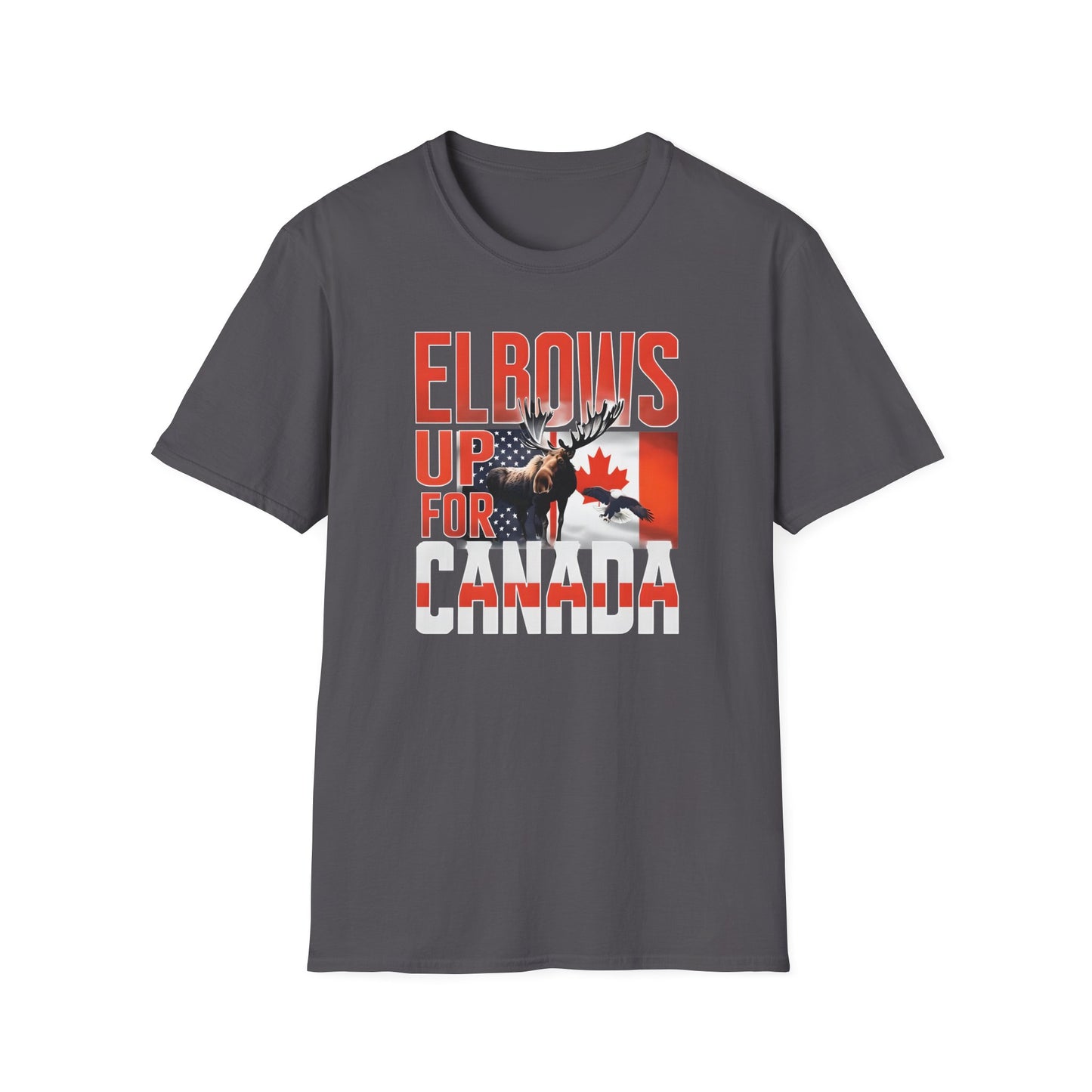 Elbows Up For Canada! Unisex Tee, Support Canada from Stateside Tee, Resistance T-shirt, Pro-Canada graphic Tee, unisex canada tee