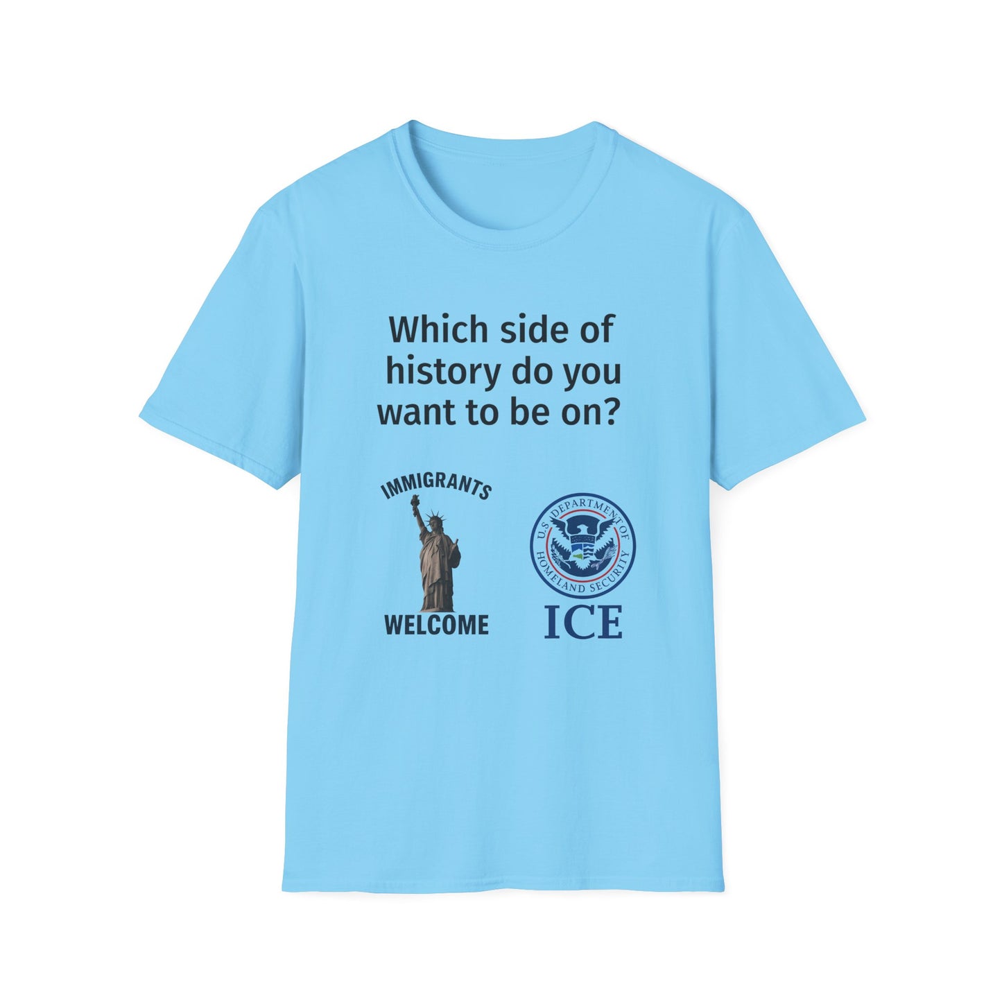 Which Side of History Do You Want to Be On? | Unisex Equal Rights Protest T-Shirt | Multicolored Fist Graphic Tee | Social Justice Shirt