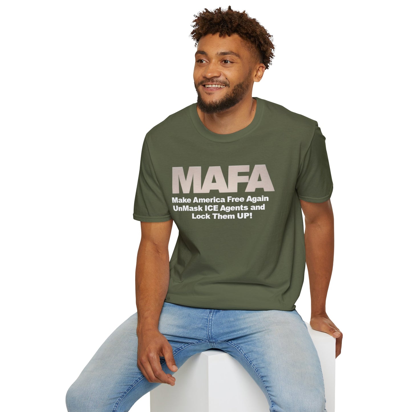 MAFA - Make America Free Again, Unmask ICE Agents and Lock them Up!! unisex t-shirt, Political Protest shirt, Anti ICE tee