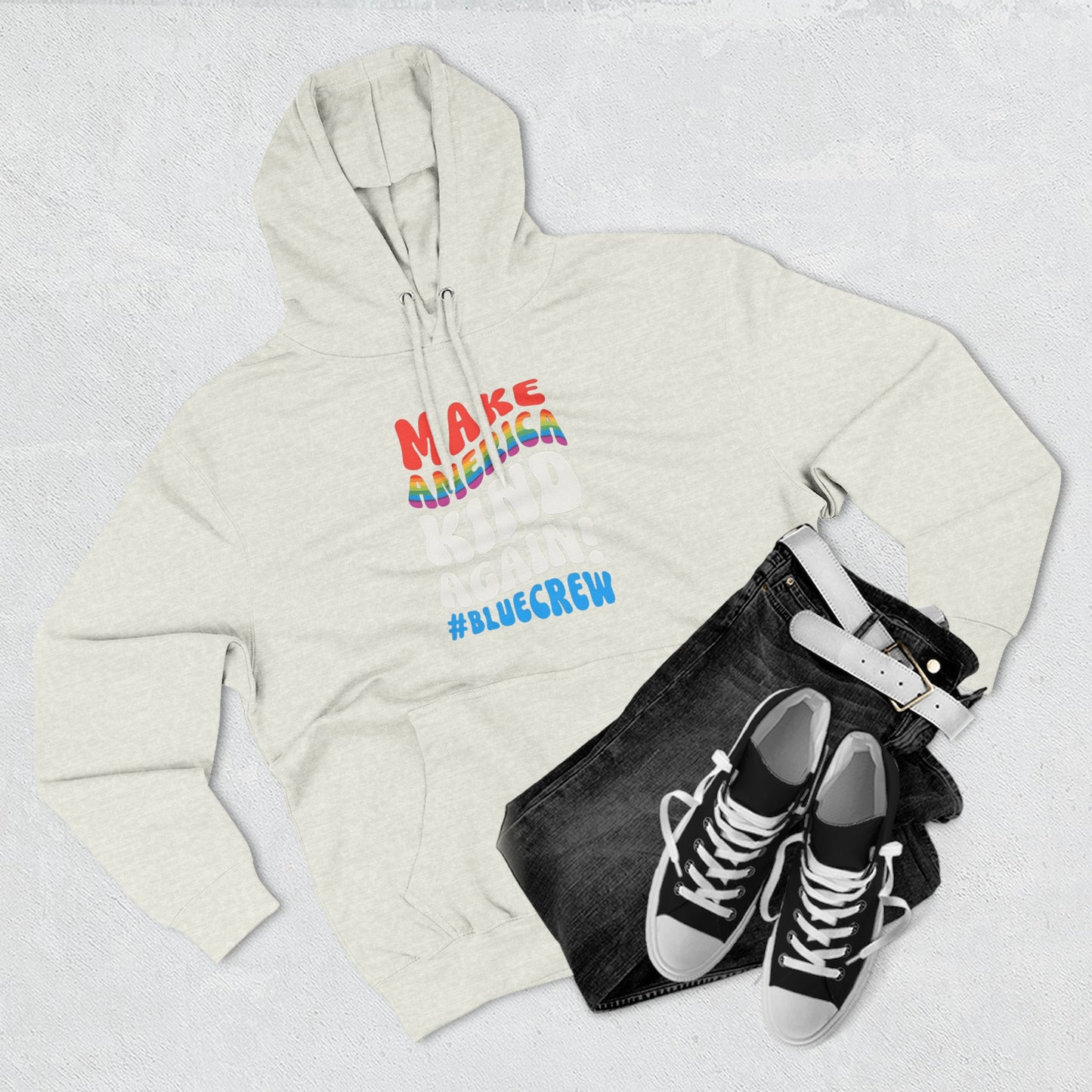 Make America Kind Again #BlueCrew Fleece Hoodie, Unisex #BlueCrew Hoodie, #BlueCrew Gear