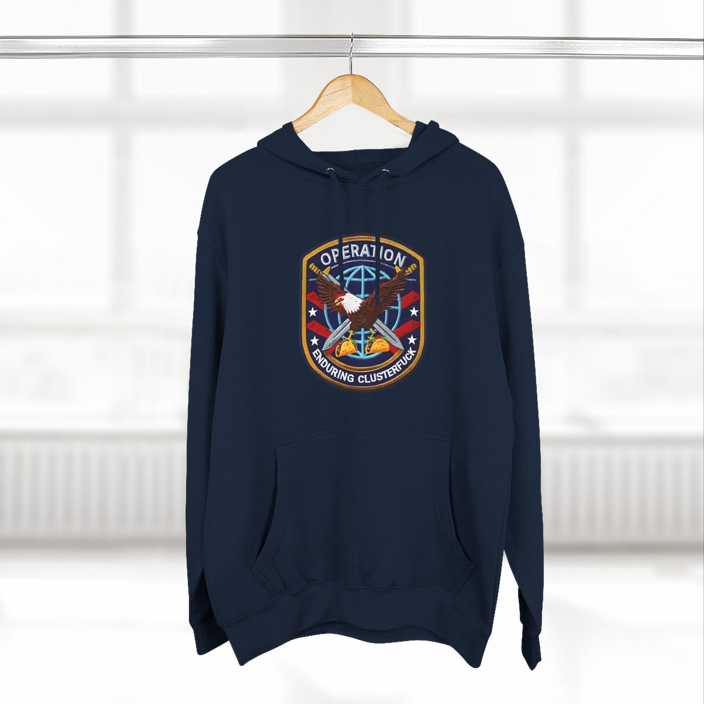 Operation Enduring Clusterfuck Fleece Hoodie, Funny Political Fleece Hoodie, Trendy and Cozy Sweatshirt