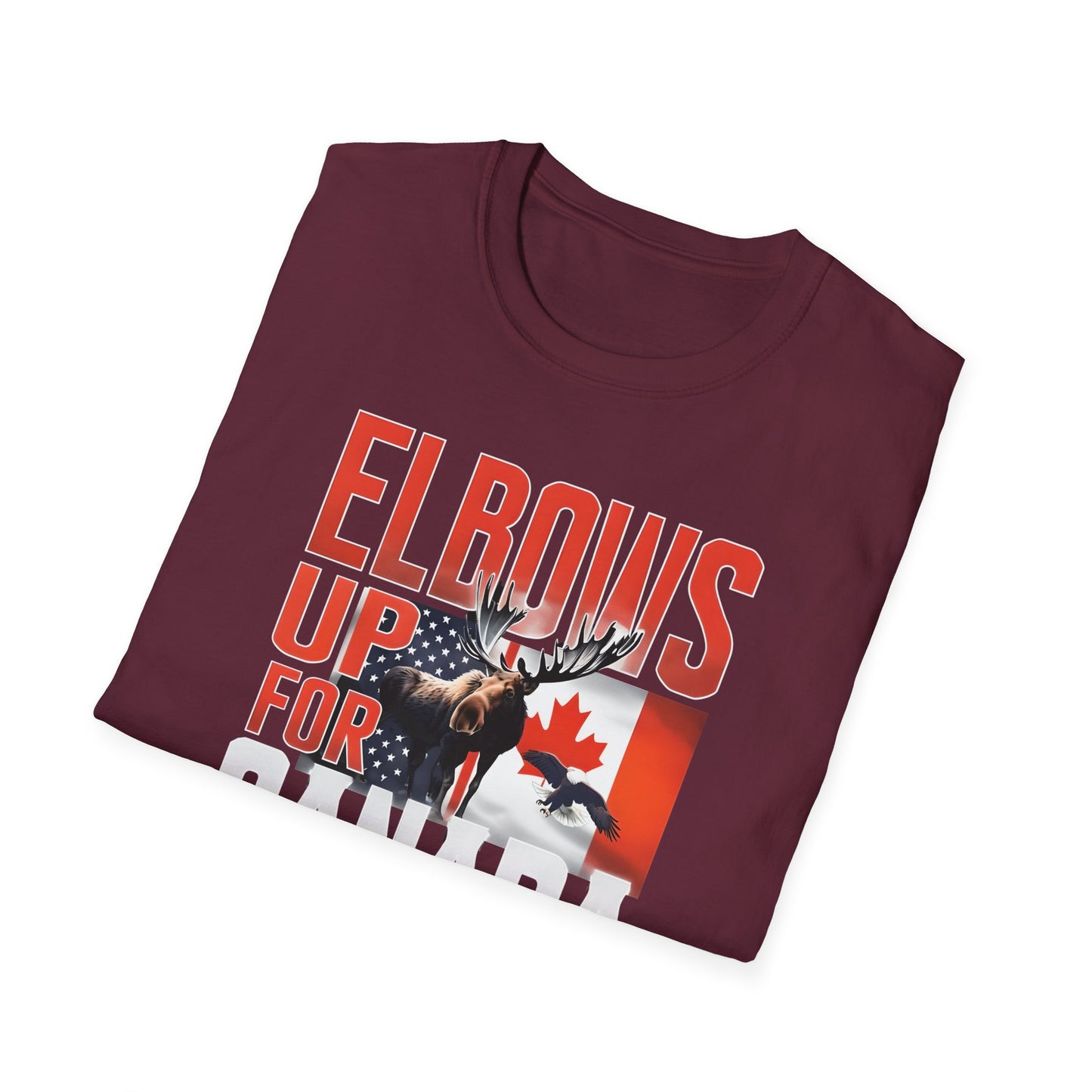 Elbows Up For Canada! Unisex Tee, Support Canada from Stateside Tee, Resistance T-shirt, Pro-Canada graphic Tee, unisex canada tee