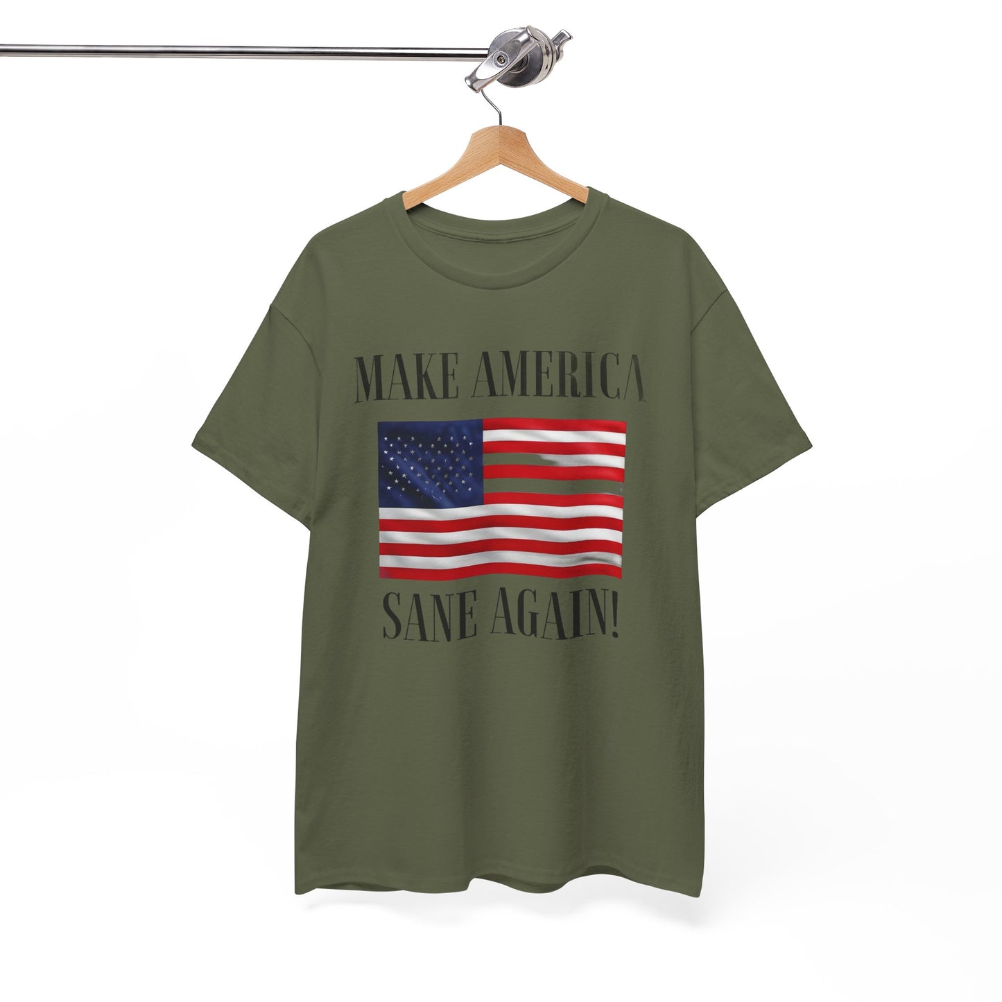 Make America Sane Again! T-Shirt, Unisex Graphic T-Shirt, Political Statement Tee, Anti Fascism, Anti MAGA