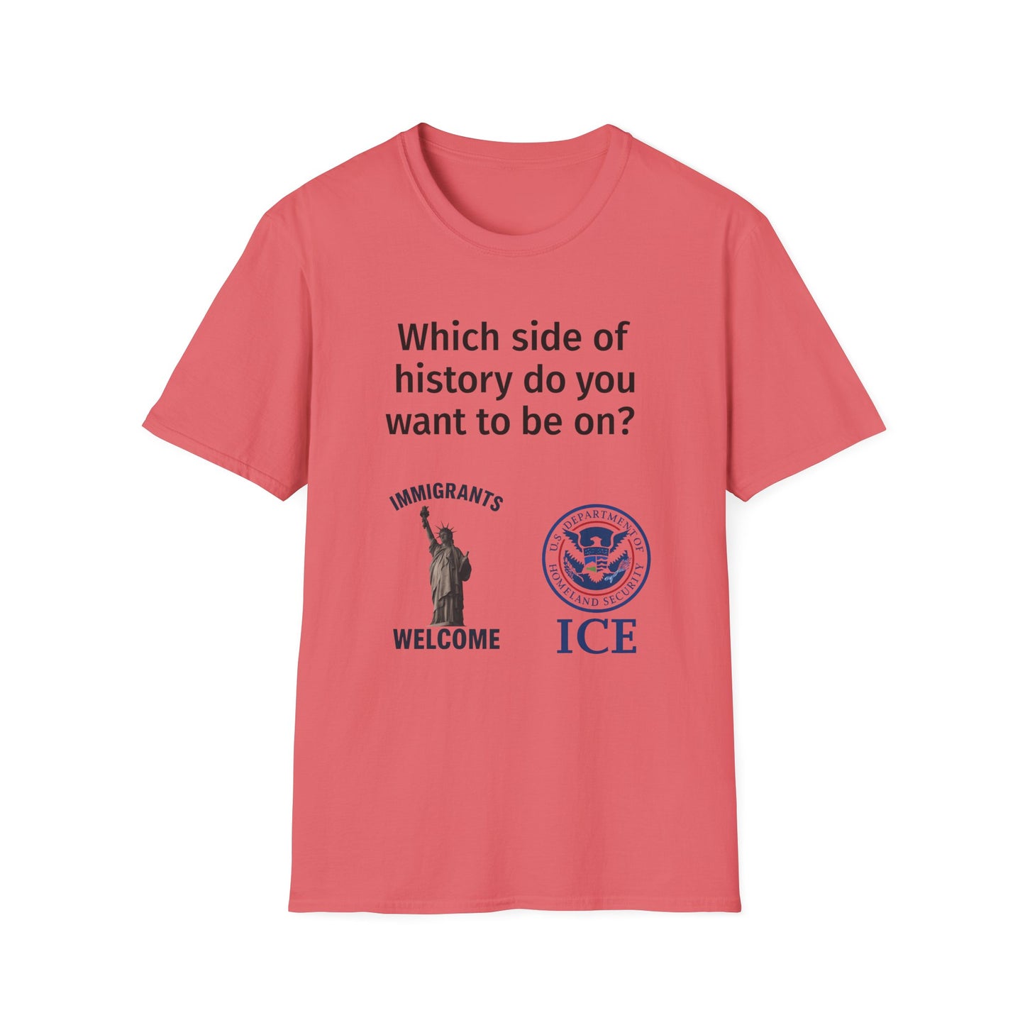 Which Side of History Do You Want to Be On? | Unisex Equal Rights Protest T-Shirt | Multicolored Fist Graphic Tee | Social Justice Shirt