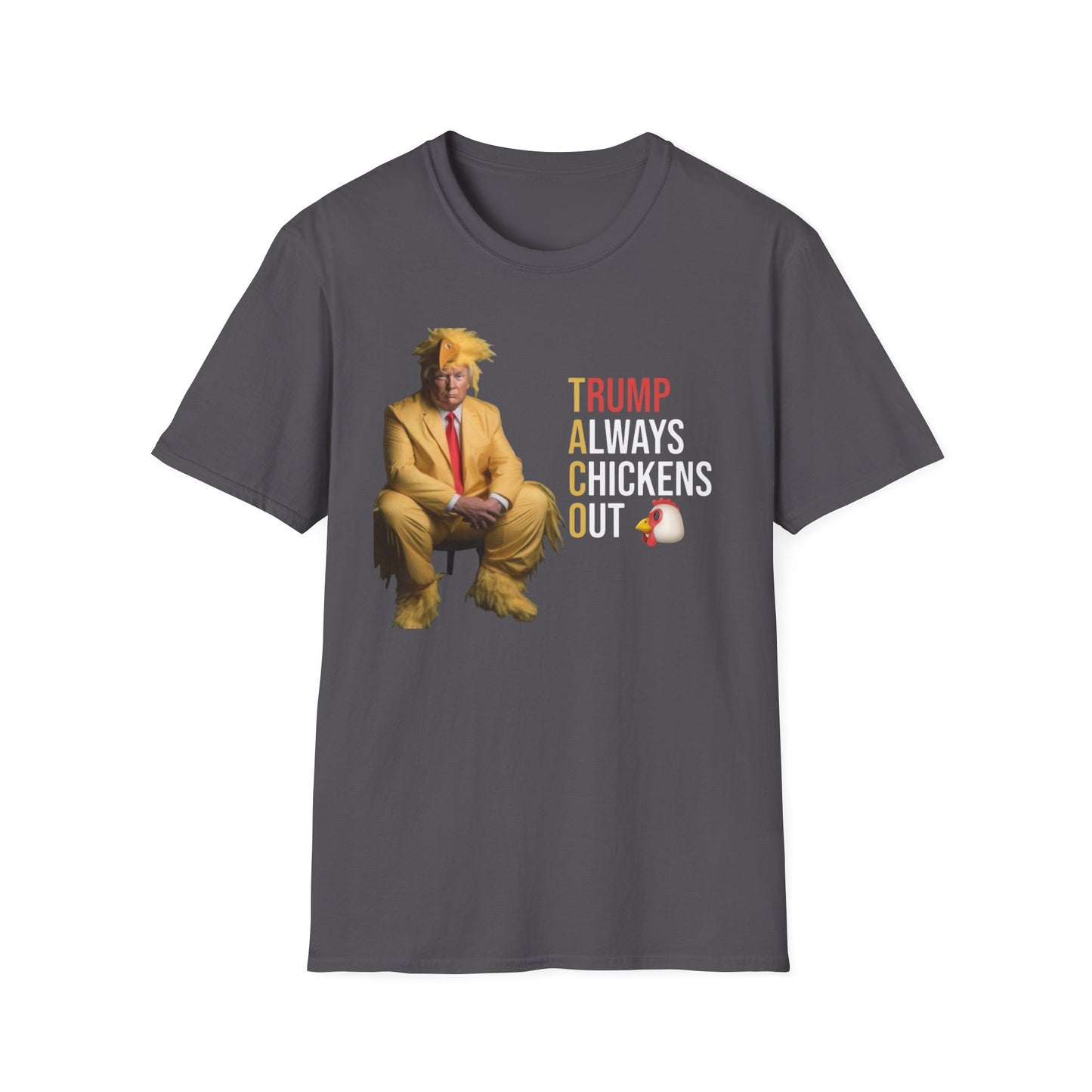 Trump Chicken Out Unisex T-Shirt, Funny Political Tee, Gift for Friends, Election Humor, Casual Wear