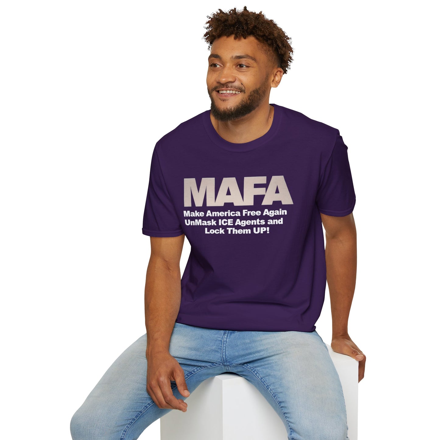 MAFA - Make America Free Again, Unmask ICE Agents and Lock them Up!! unisex t-shirt, Political Protest shirt, Anti ICE tee