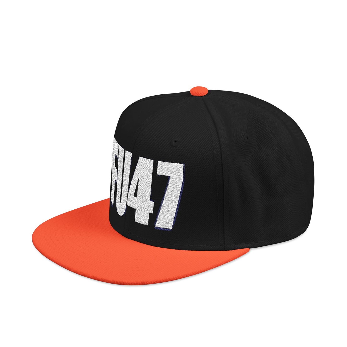 FU47 Snapback Cap, Trendy Embroidered Hat for Casual Style, Perfect for Gifting, Cool Streetwear Accessory, Unisex Cap