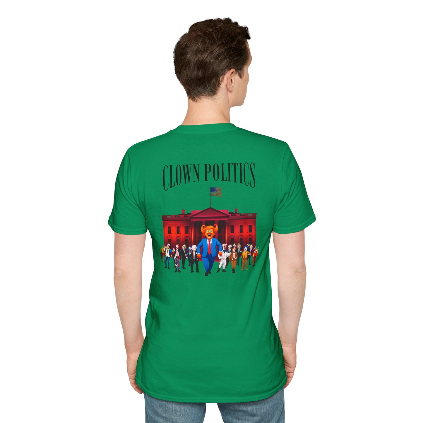 Clown Politics Graphic Tee, Statement Shirt for Activism, Funny Political T-Shirt, Gift for Protesters, Casual, antitrump tee